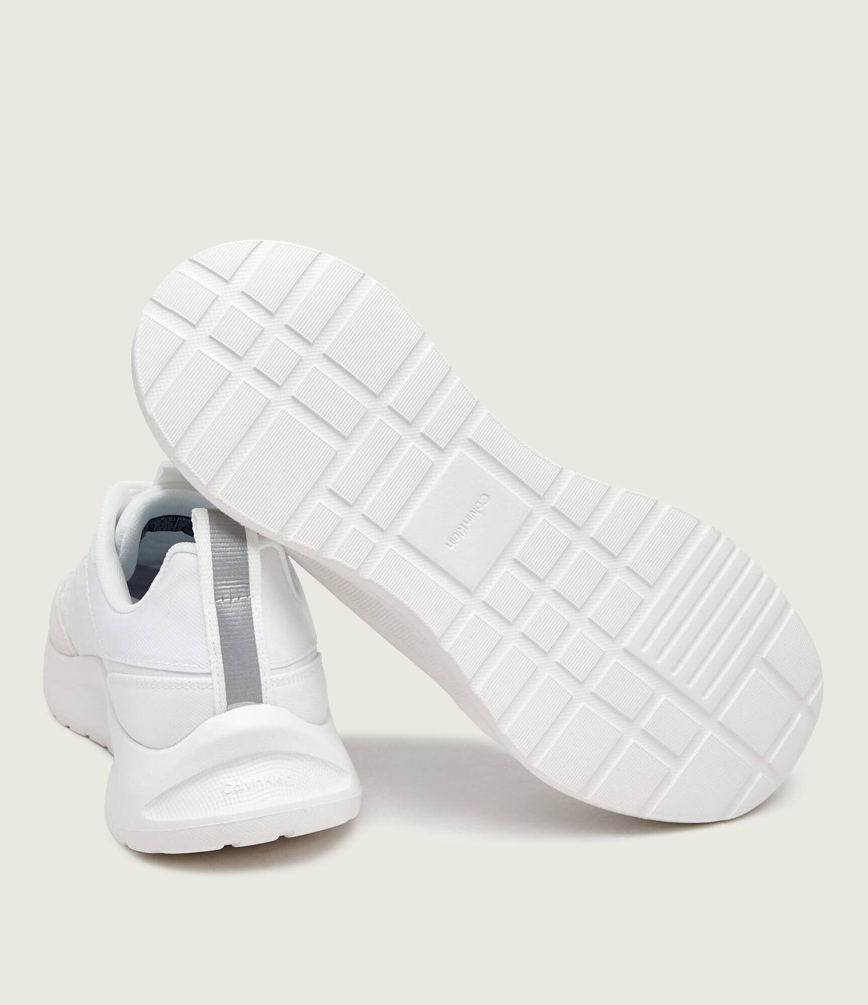 Calvin Klein Sneakers RUNN LACEUP AOP | piele întoarsă