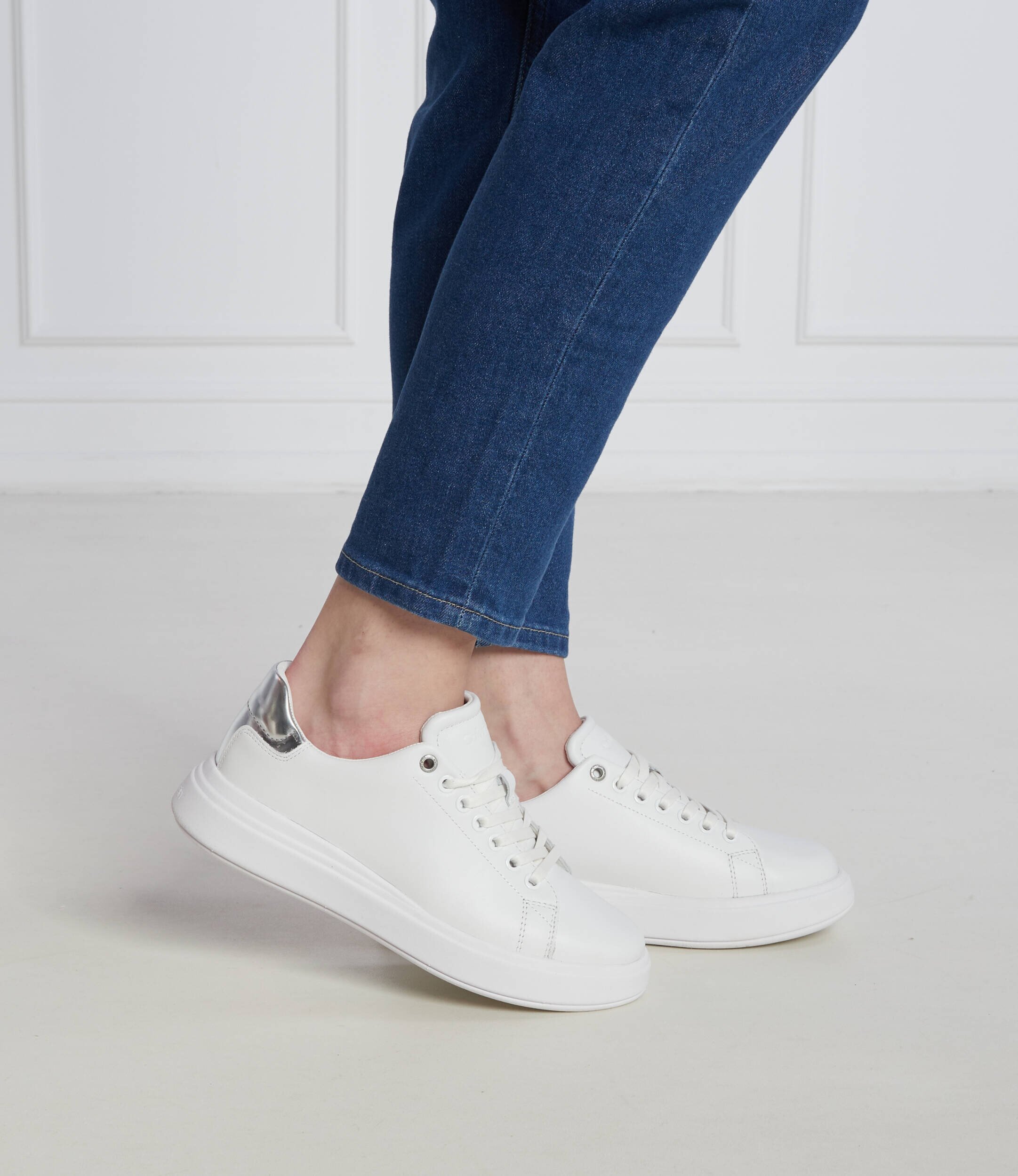 Calvin Klein Teniși din piele Cupsole