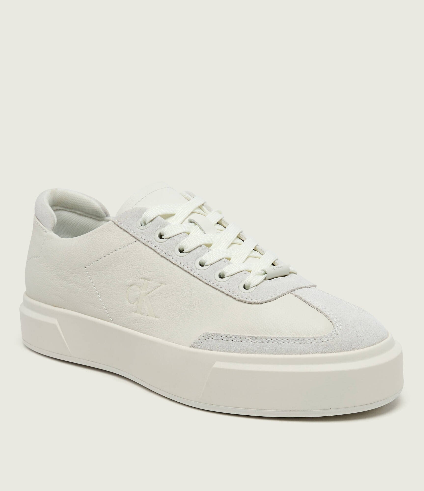 Calvin Klein Teniși din piele CUPSOLE | piele întoarsă