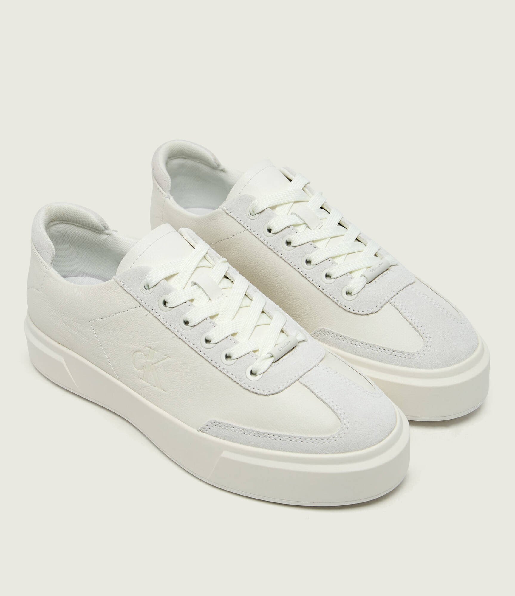 Calvin Klein Teniși din piele CUPSOLE | piele întoarsă