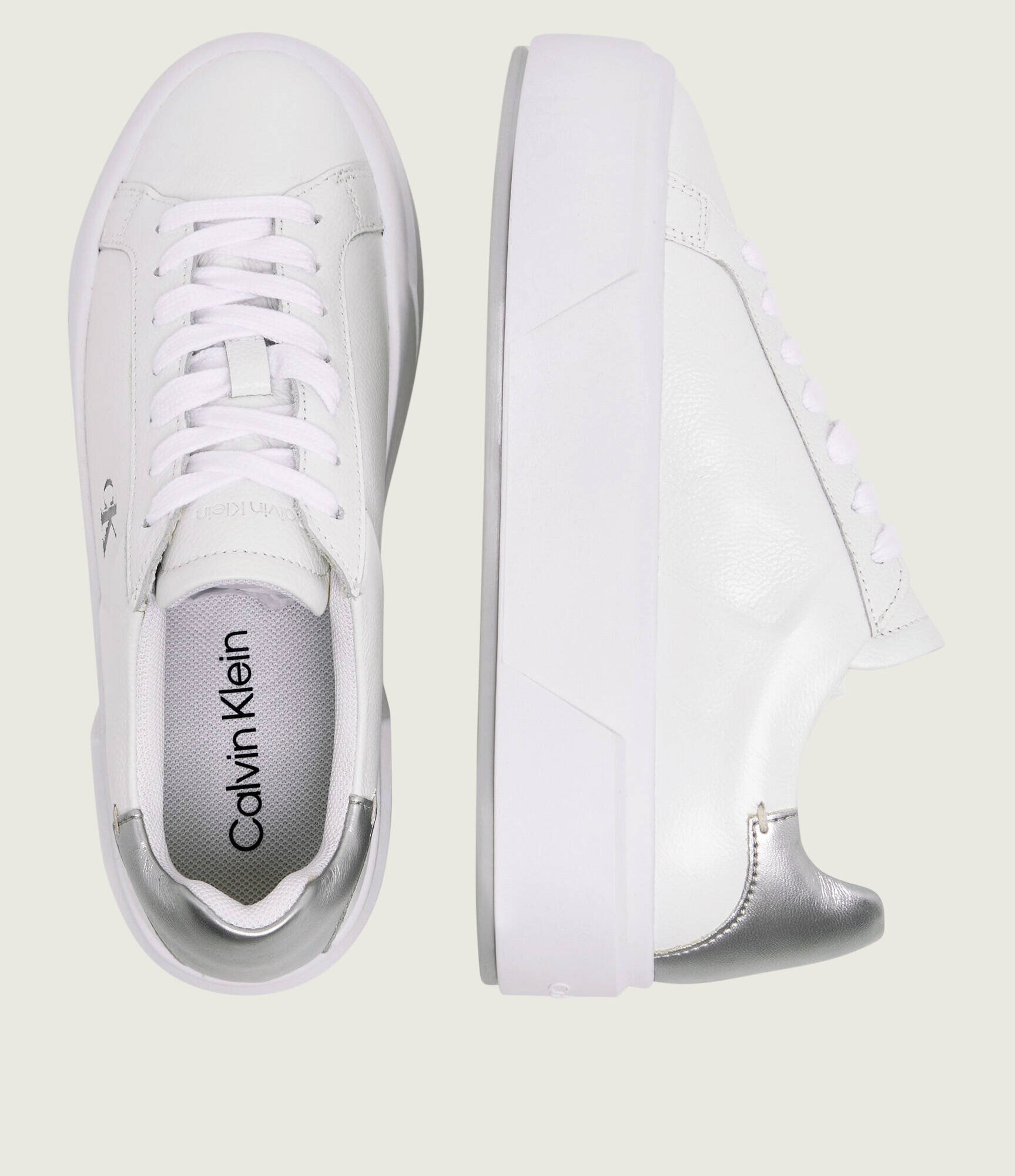 Calvin Klein Teniși din piele FLATFORM