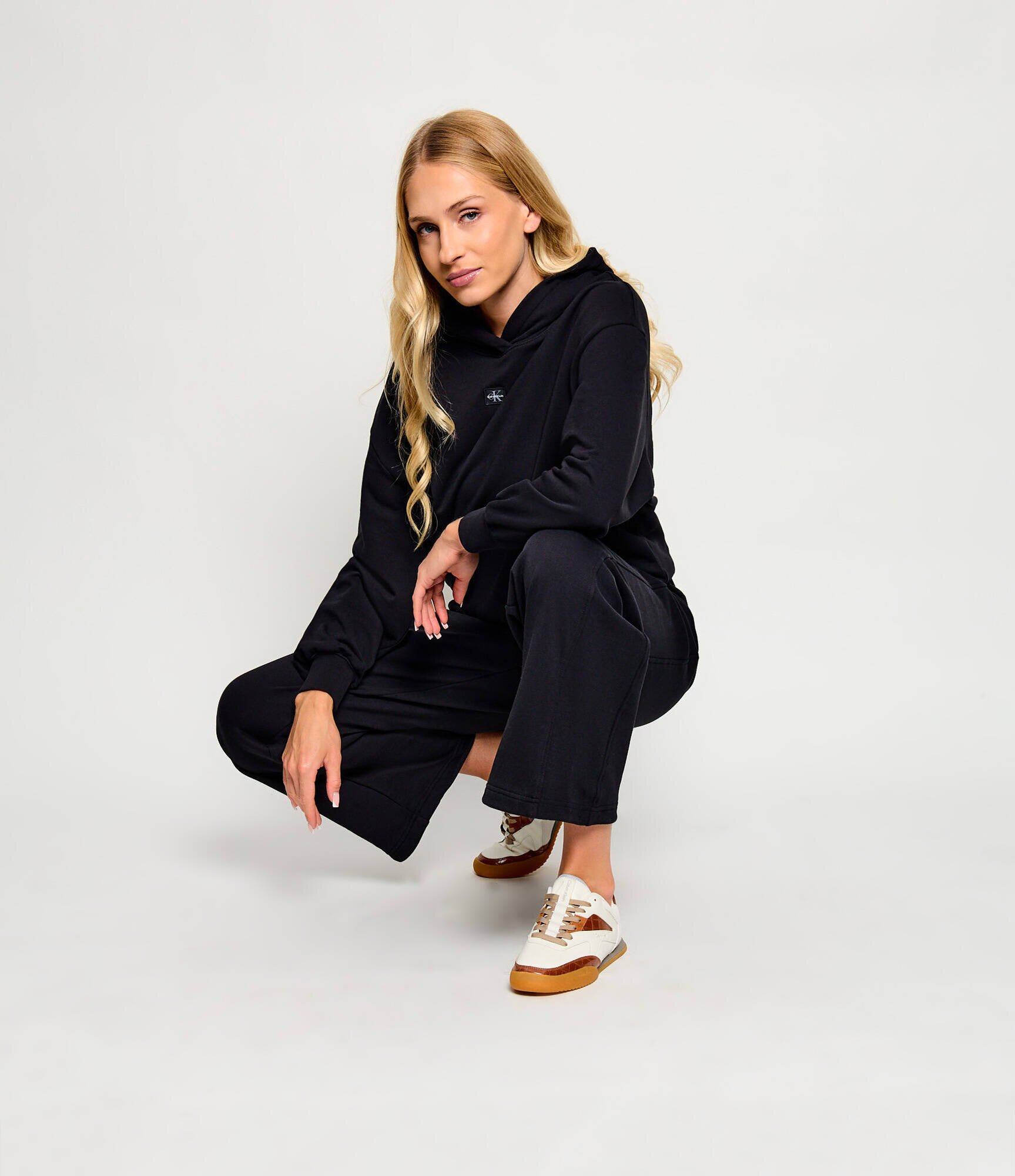 Calvin Klein Teniși din piele Kayla | piele întoarsă