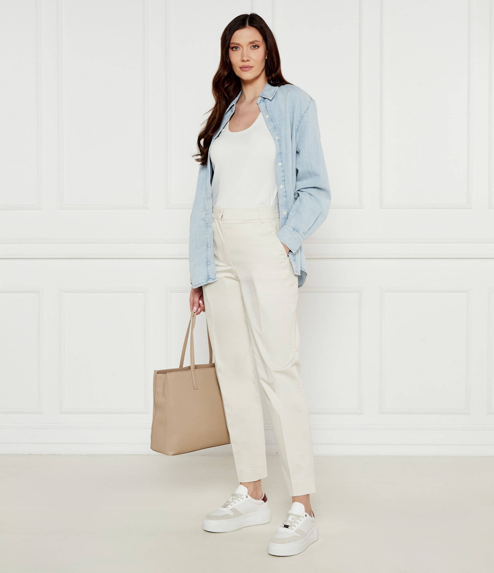 Calvin Klein Teniși din piele | piele întoarsă