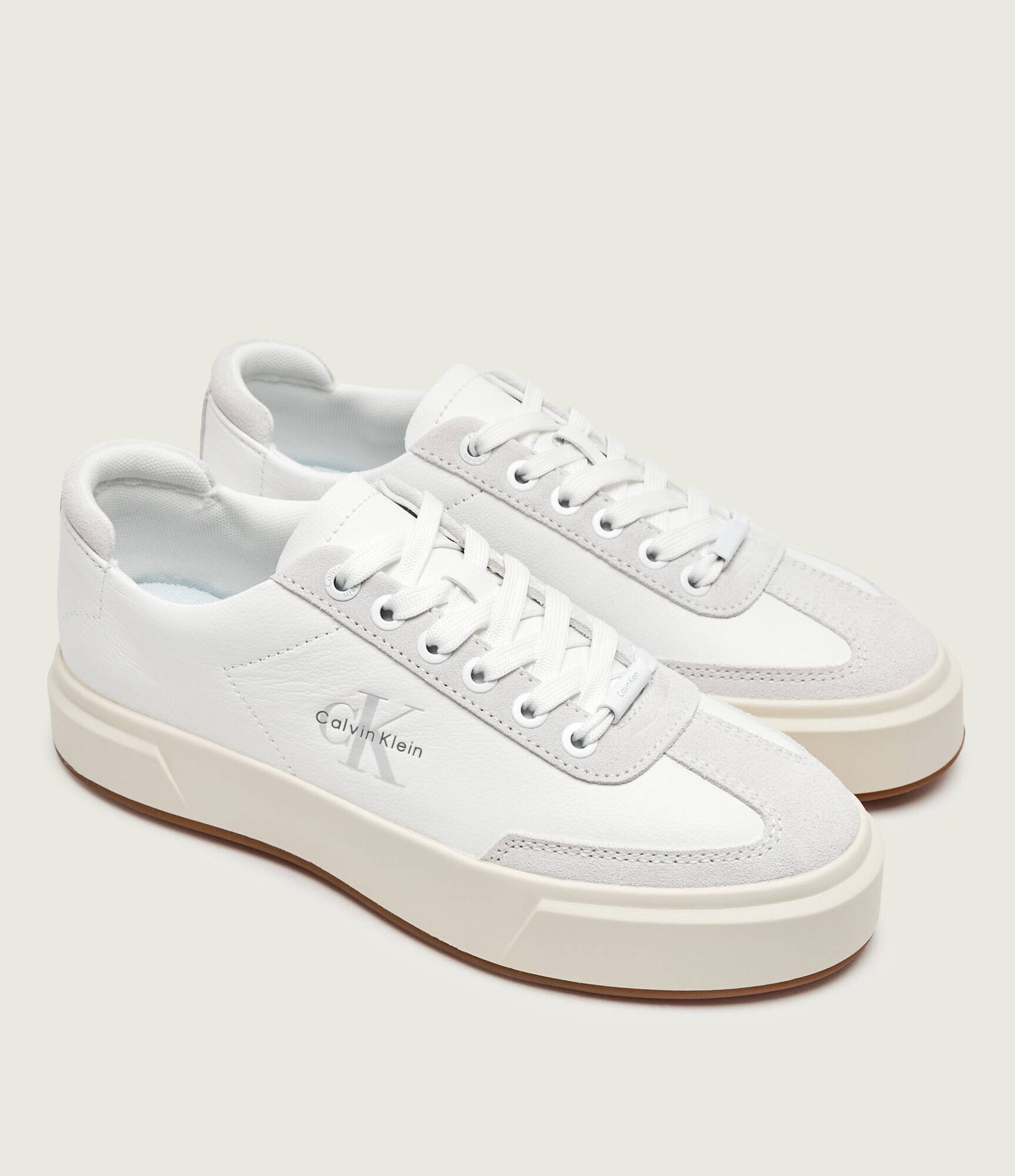Calvin Klein Teniși din piele Premier | piele întoarsă