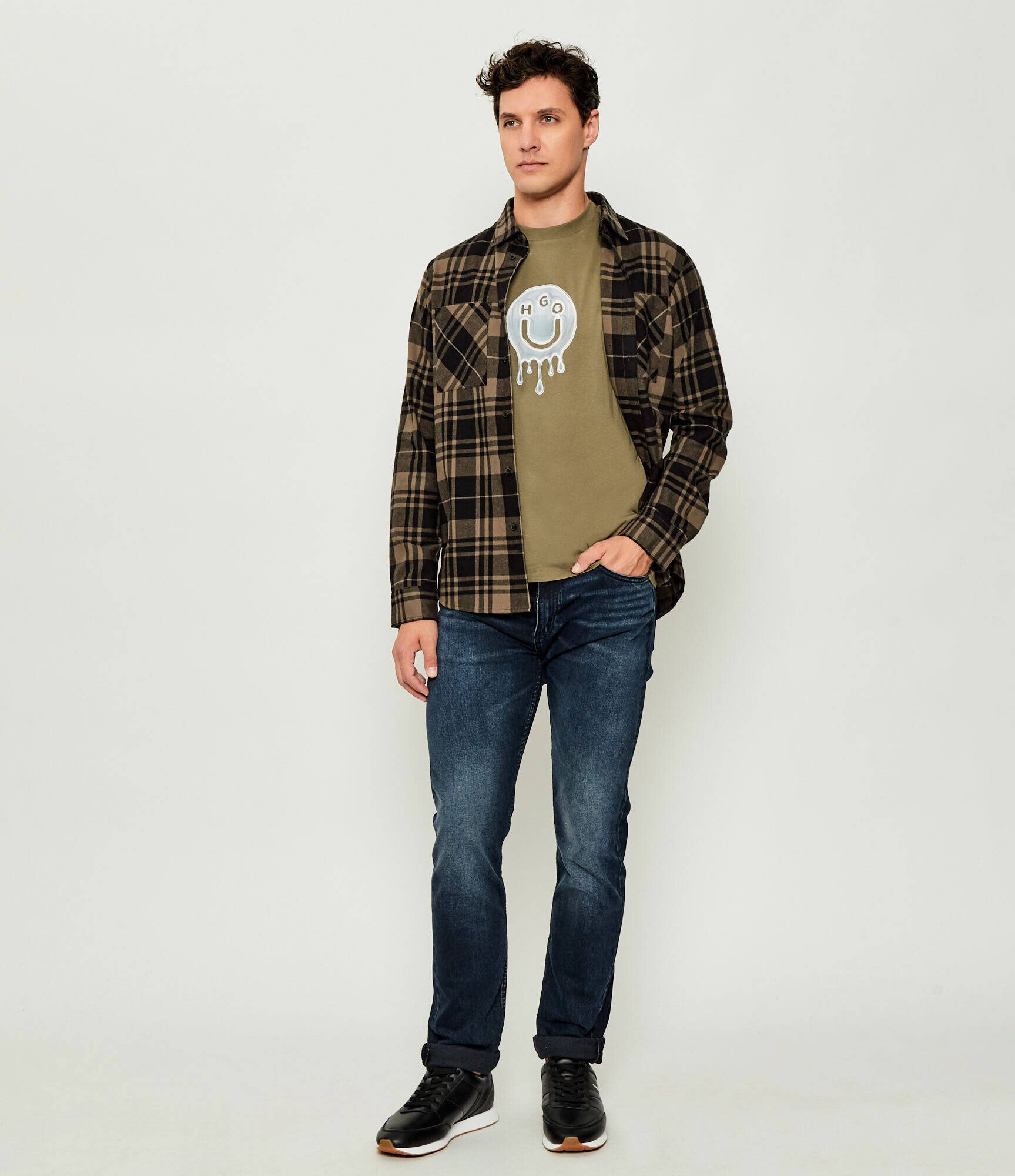 Calvin Klein Teniși din piele RETRO RUNNER