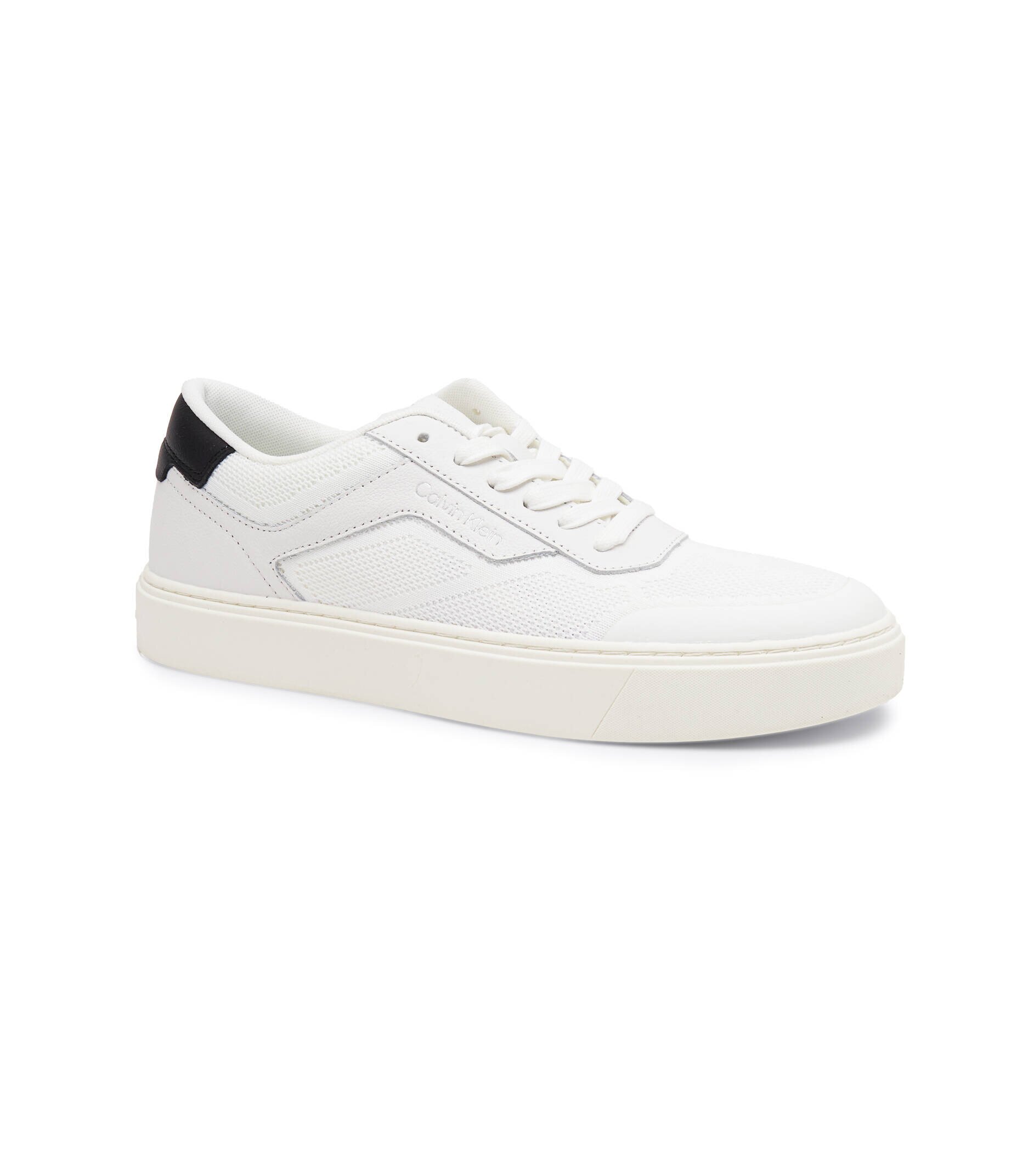 Calvin Klein Teniși LOW TOP LACE UP KNIT cu adaos de piele