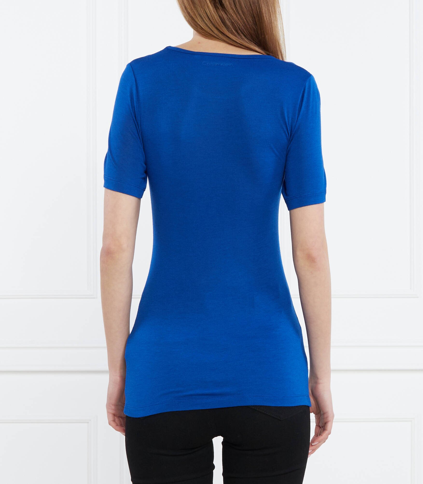 Calvin Klein Tricou MODAL SILK CREW NECK TOP SS | Slim Fit