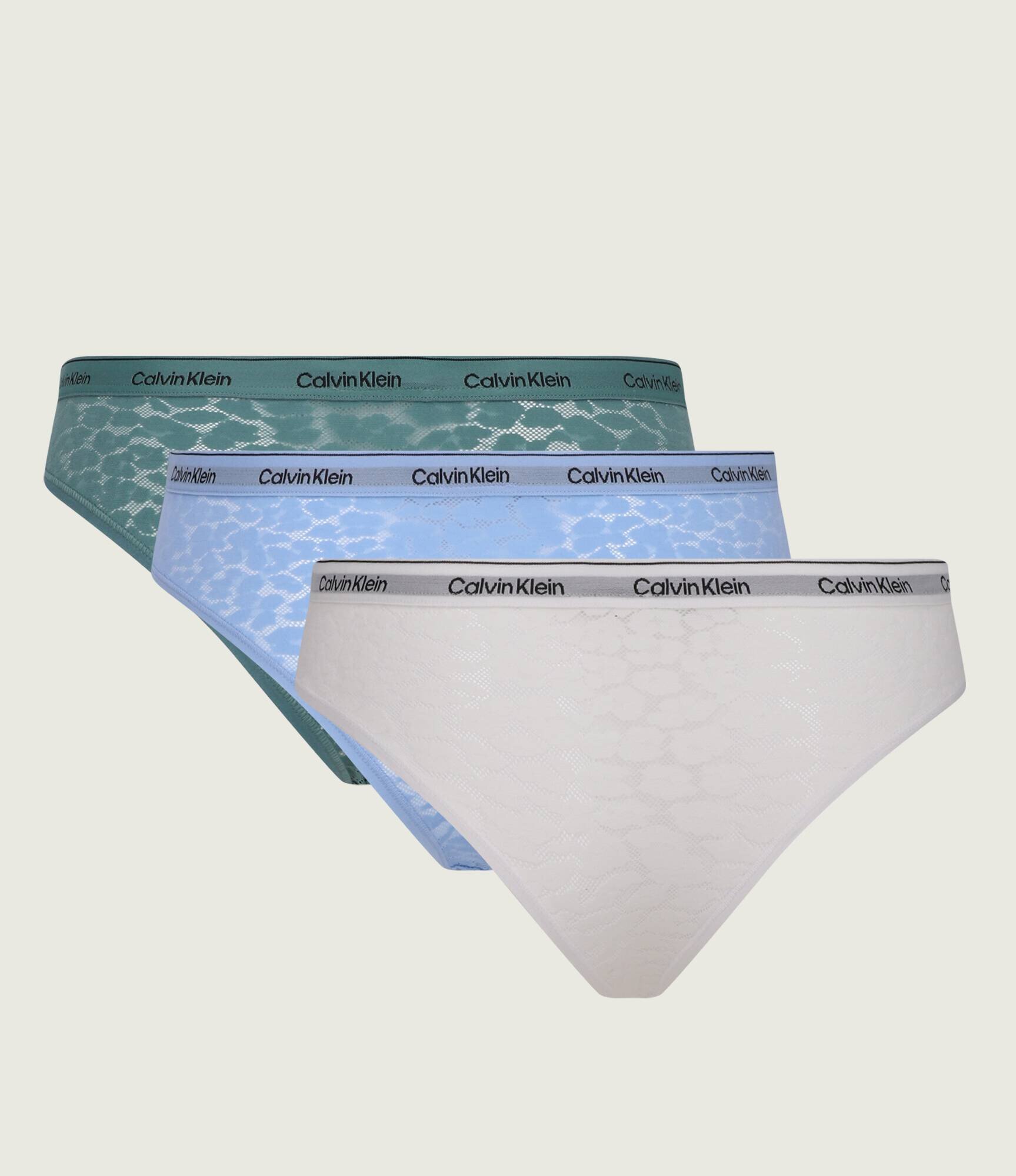 Calvin Klein Underwear De dantelă chiloți brazilieni 3-pack