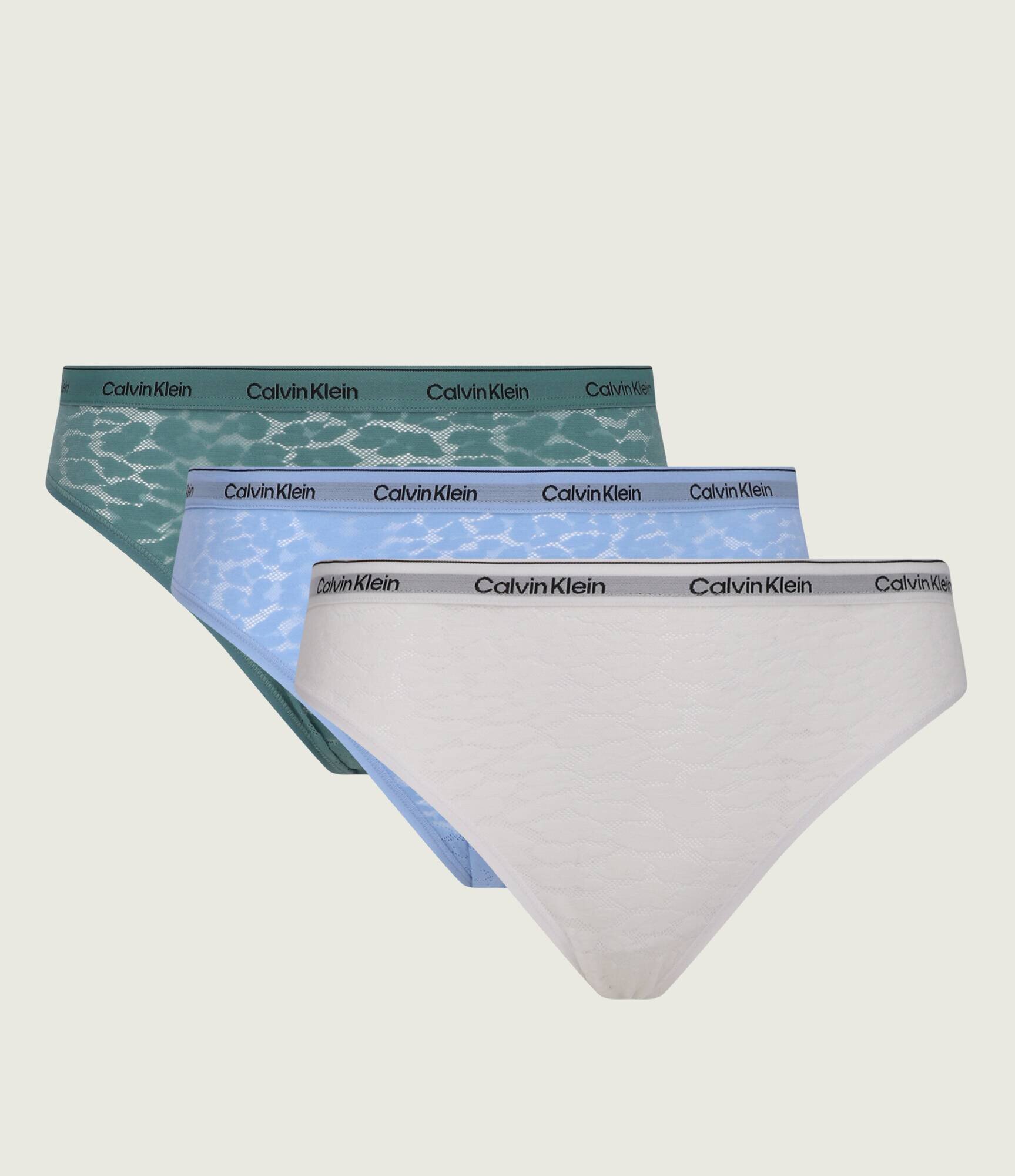 Calvin Klein Underwear De dantelă chiloți brazilieni 3-pack