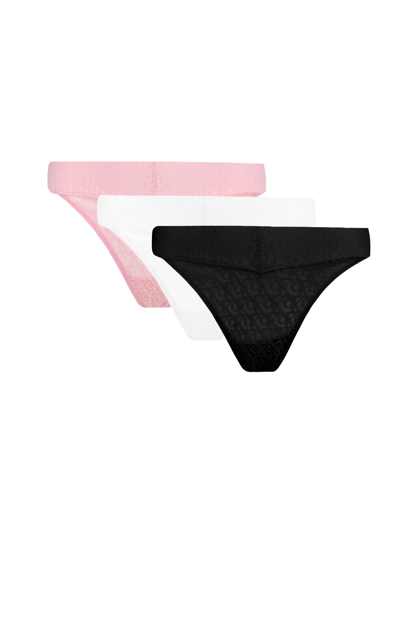 Calvin Klein Underwear De dantelă tanga 3-pack