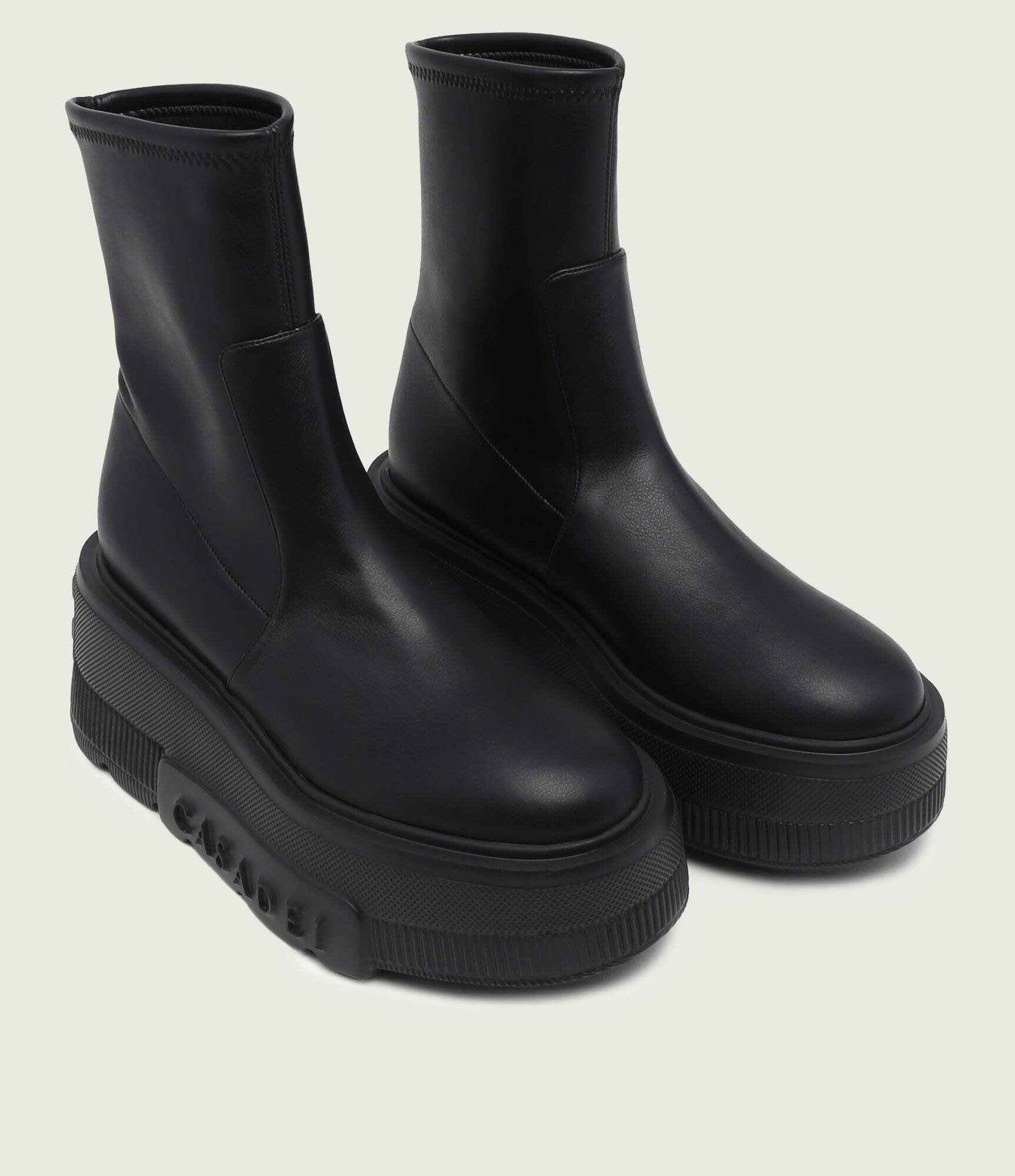 Casadei De piele botine cu platformă Malleolo