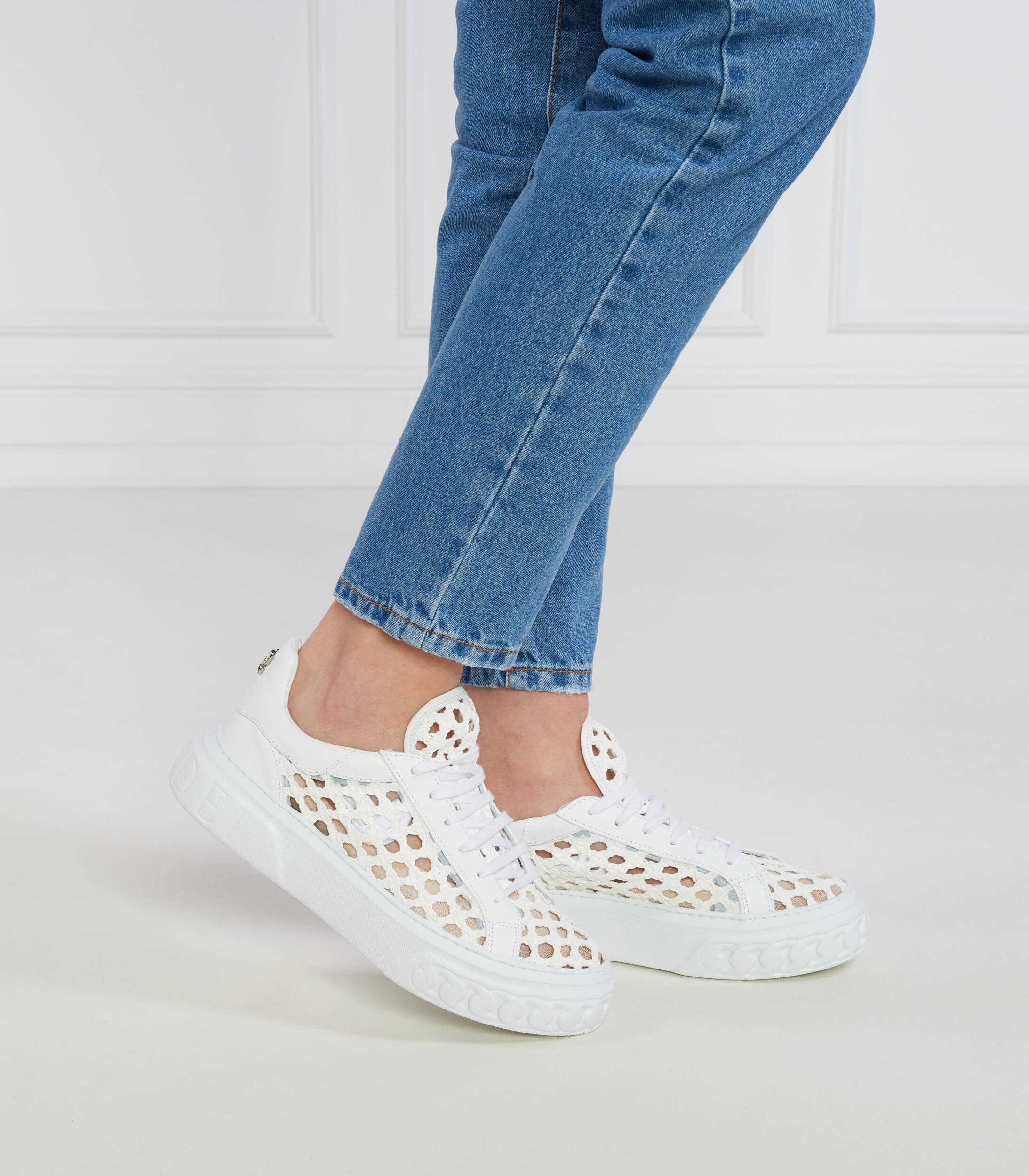 Casadei De piele sneakers Bianco