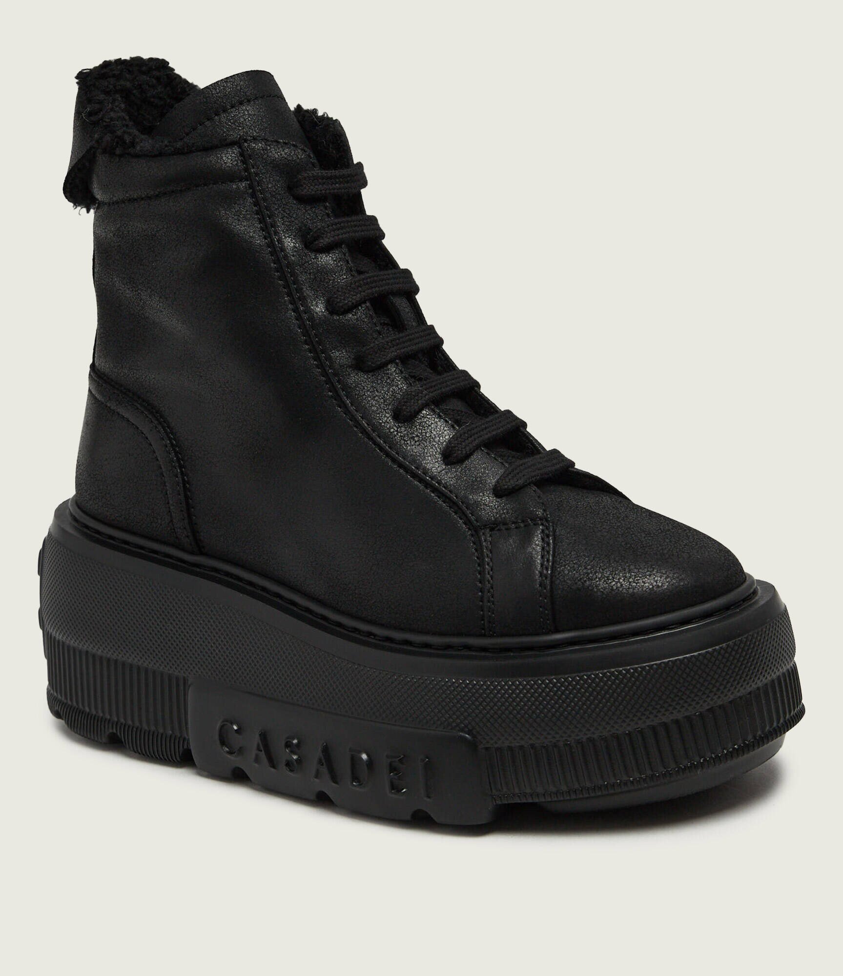 Casadei Teniși din piele | shearling