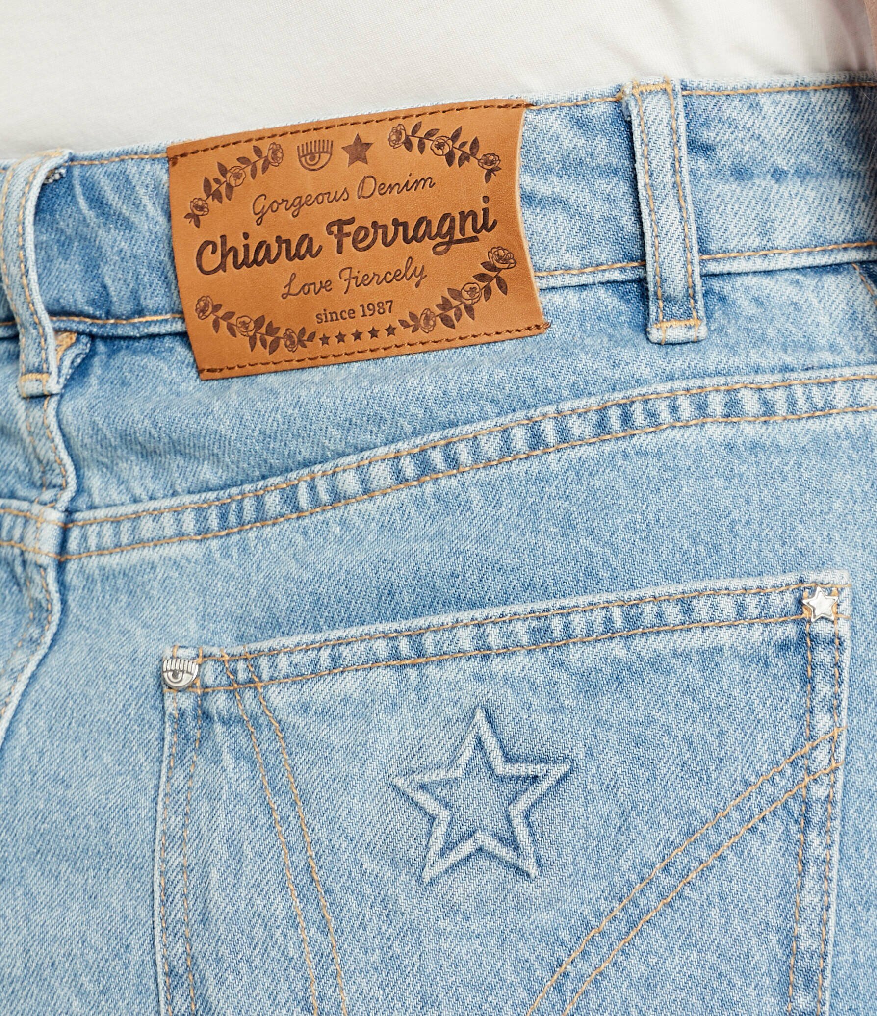 CHIARA FERRAGNI De blugi pantaloni scurți | regular fit