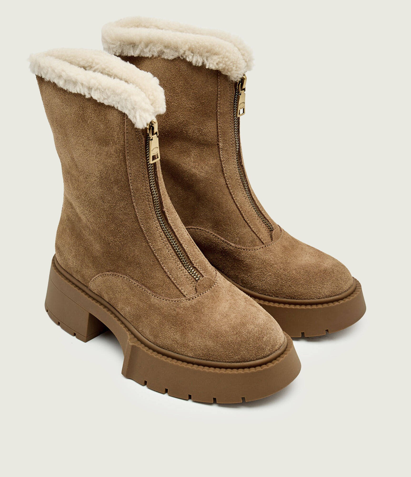 Coach Botine |shearling | piele întoarsă