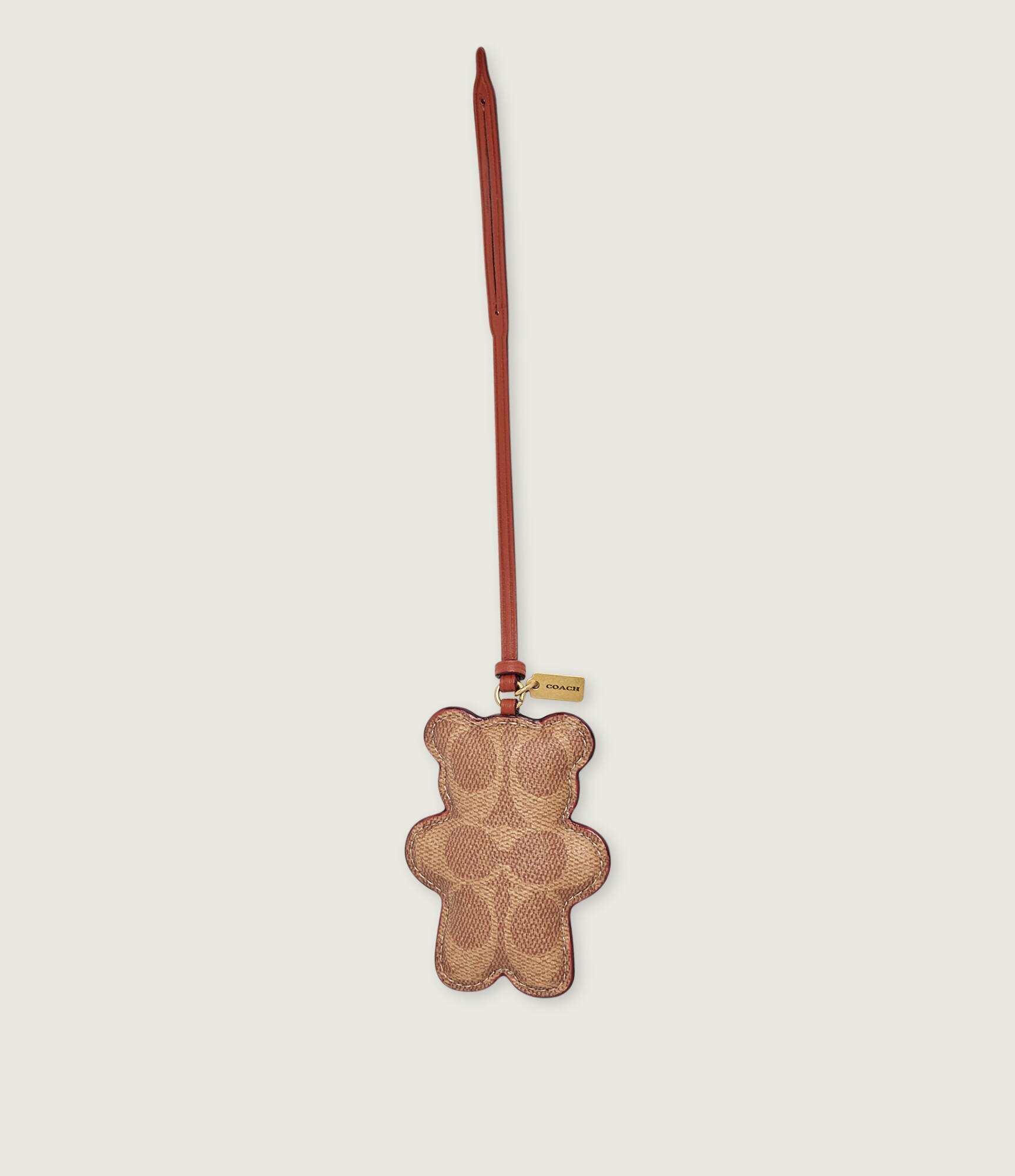 Coach Breloc Bear Puffy cu adaos de piele