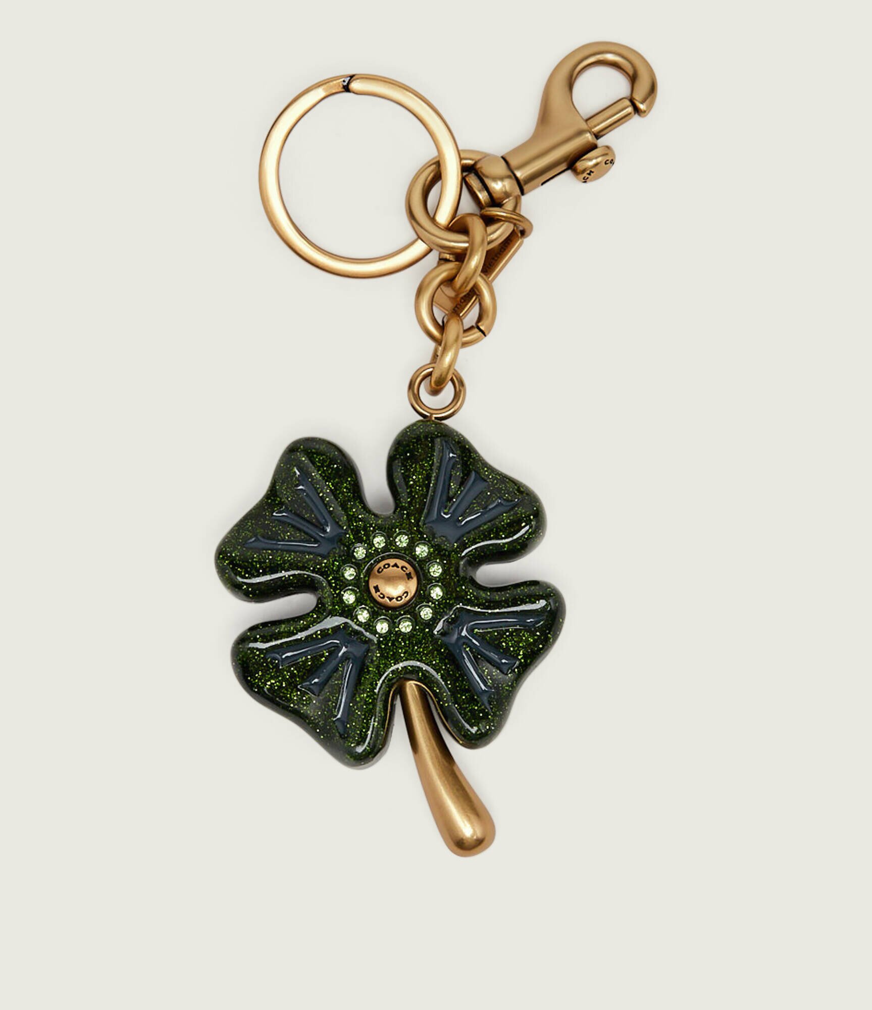 Coach Breloc Four Leaf Clover