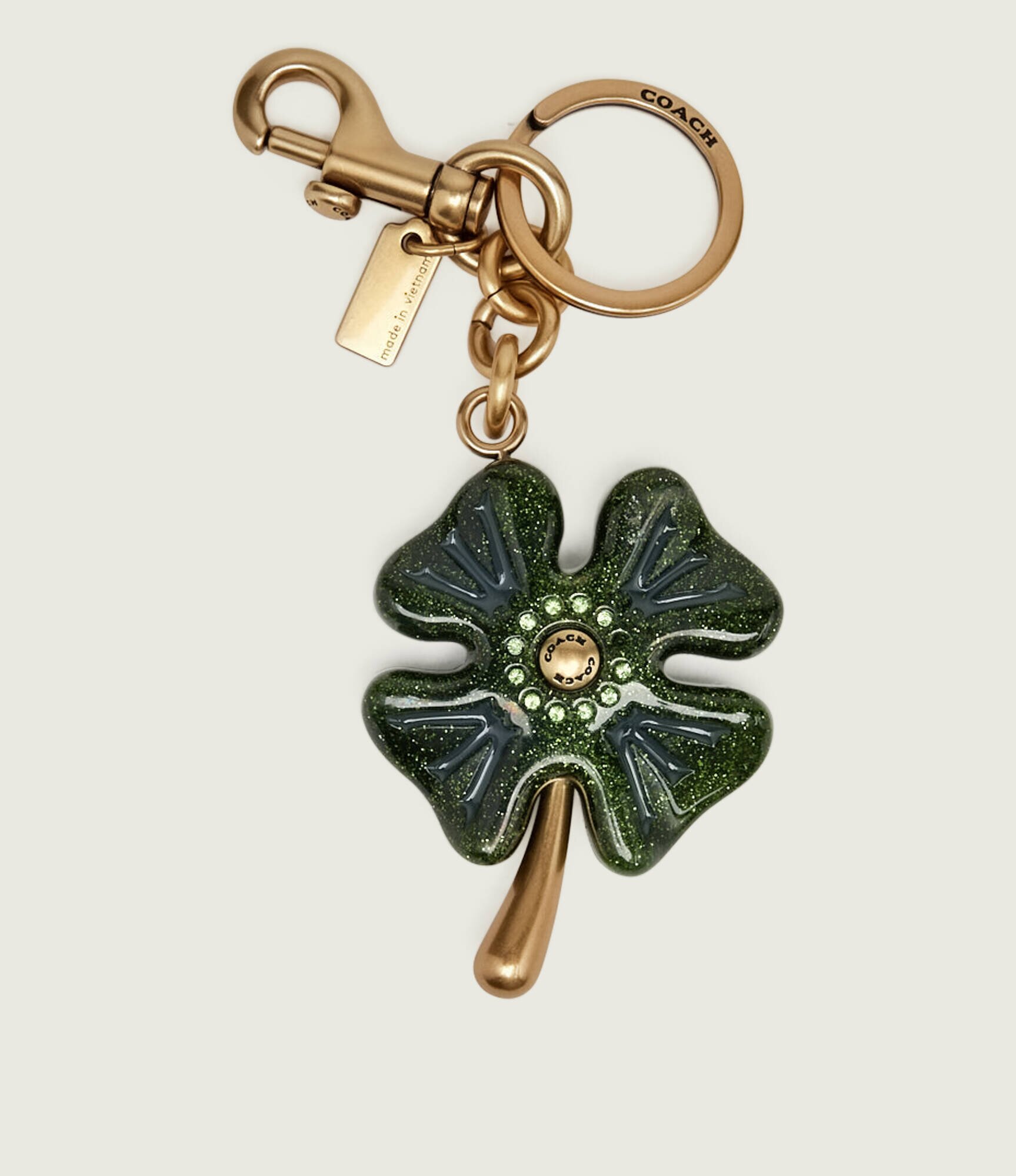 Coach Breloc Four Leaf Clover