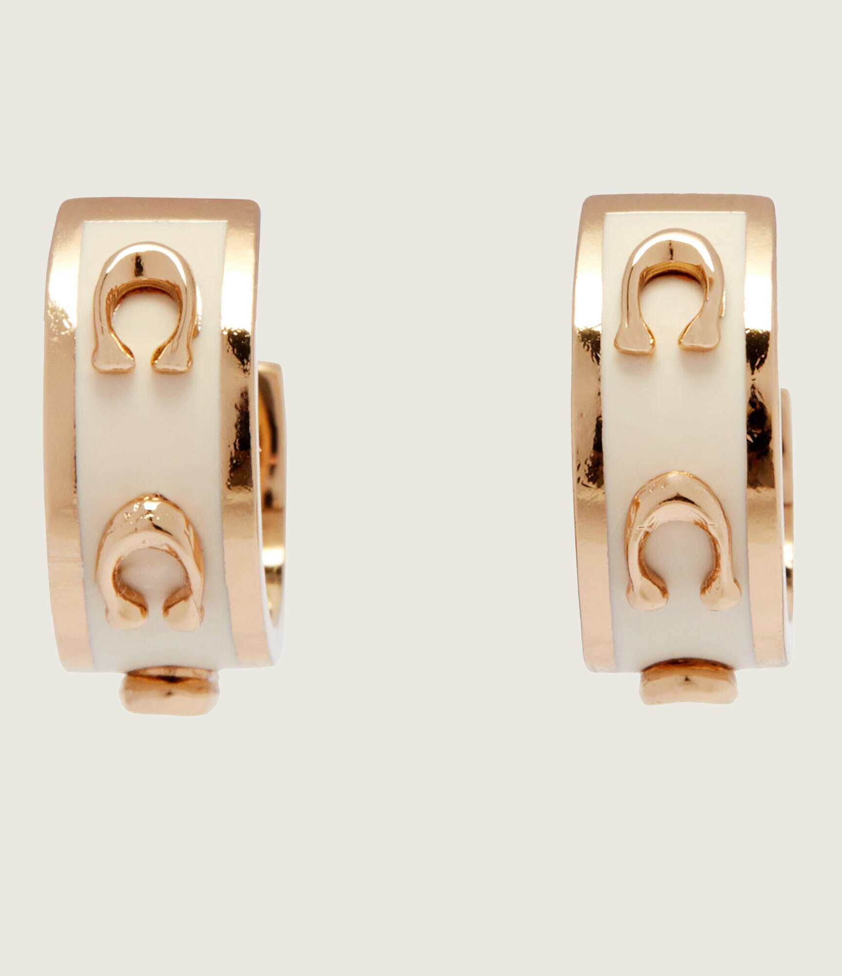 Coach Cercei Signature Enamel Hoop