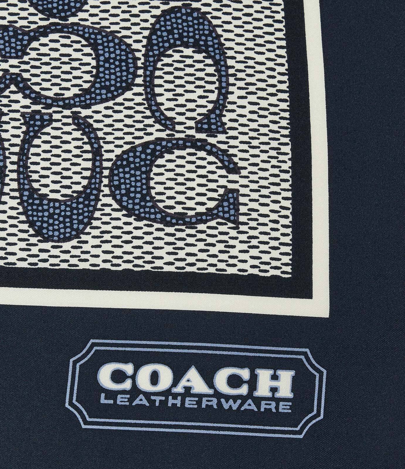 Coach De mătase eșarfă Textured Signature C