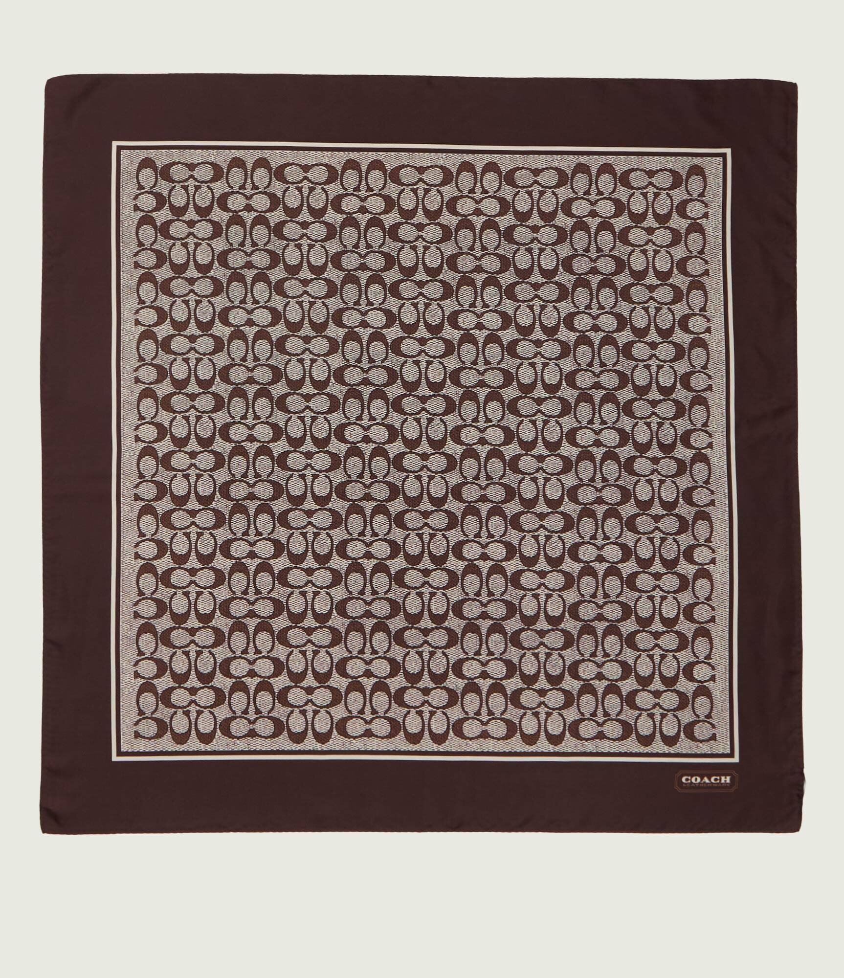 Coach De mătase eșarfă TEXTURED SIGNATURE C