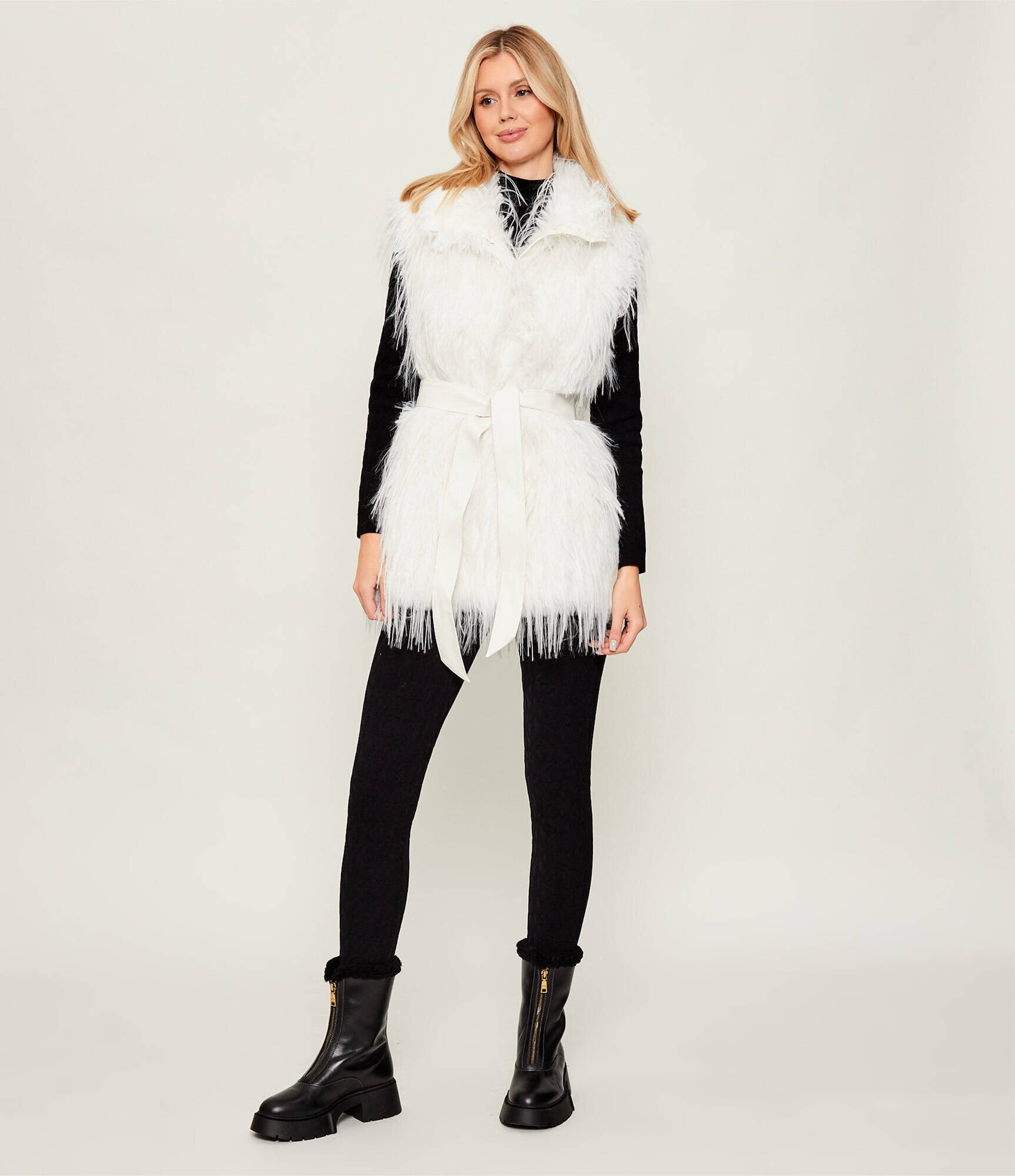 Coach De piele botine cu platformă LEAH | shearling