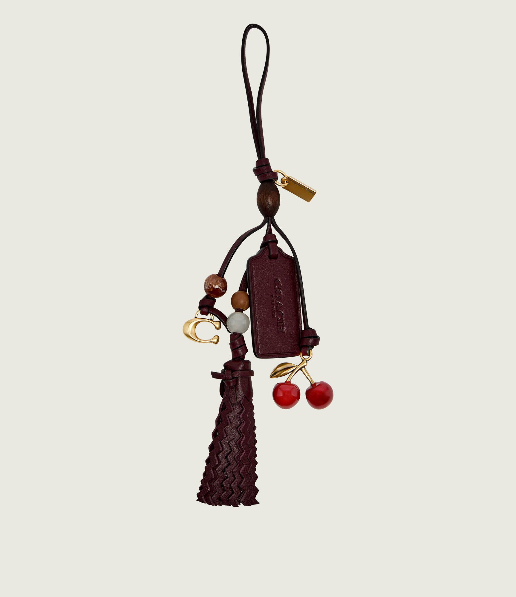 Coach De piele breloc CHERRY HERITAGE