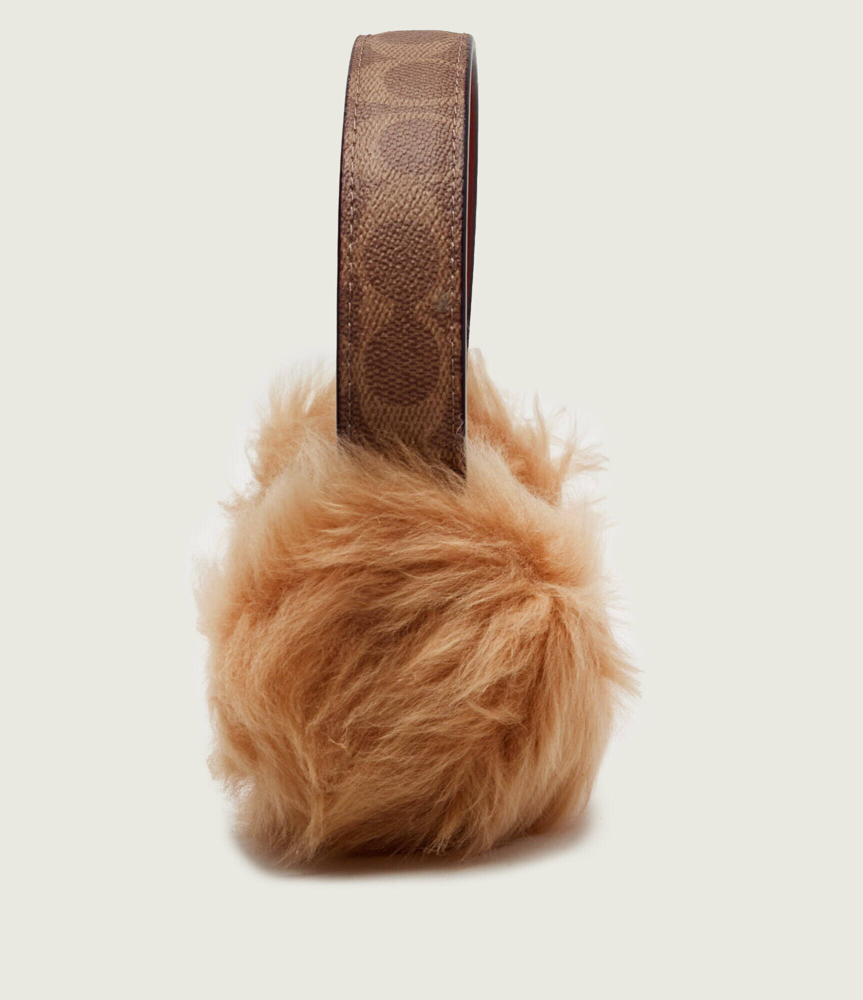 Coach De piele căști SIGNATURE C | shearling