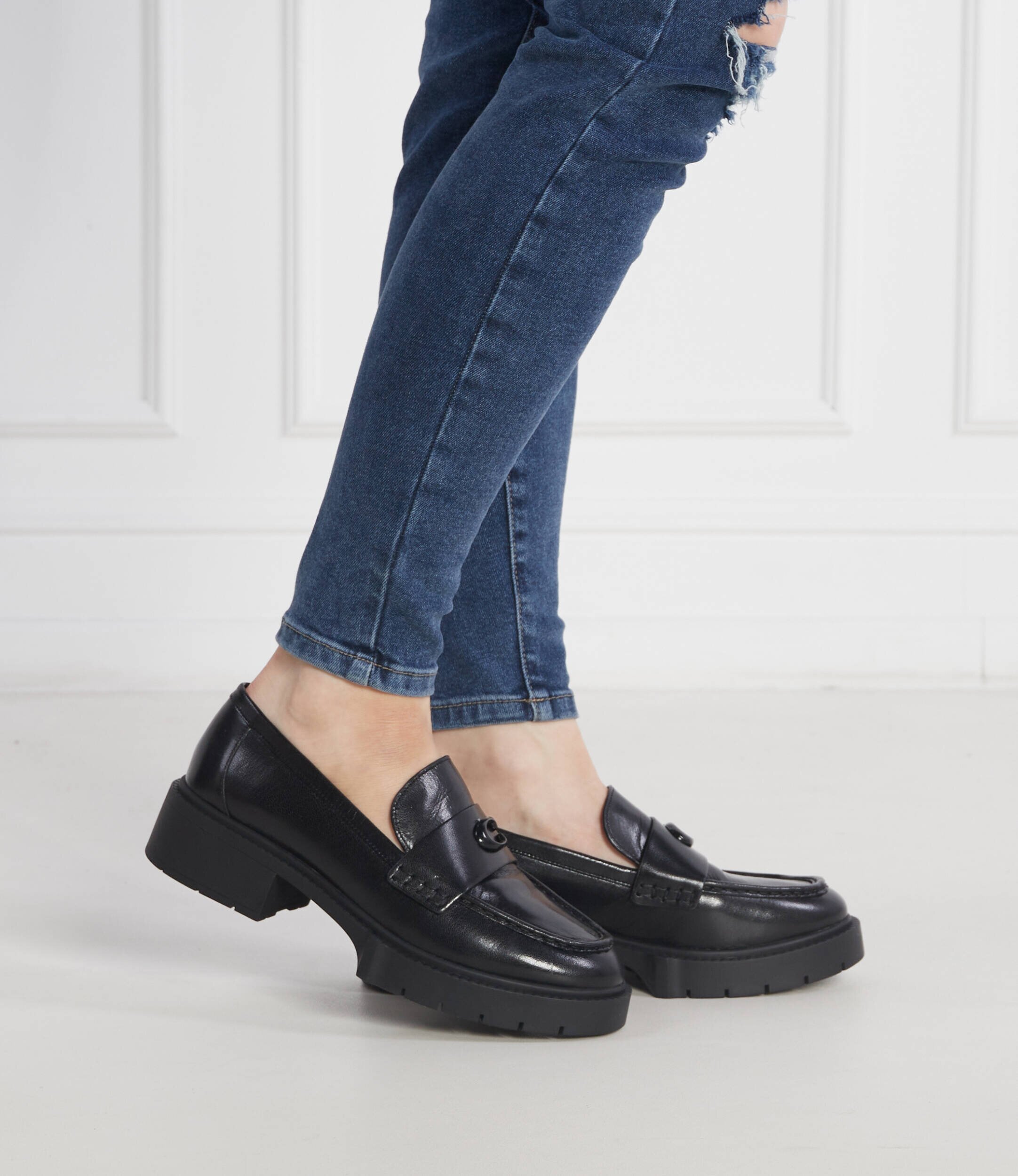 Coach De piele mocasini LEAH