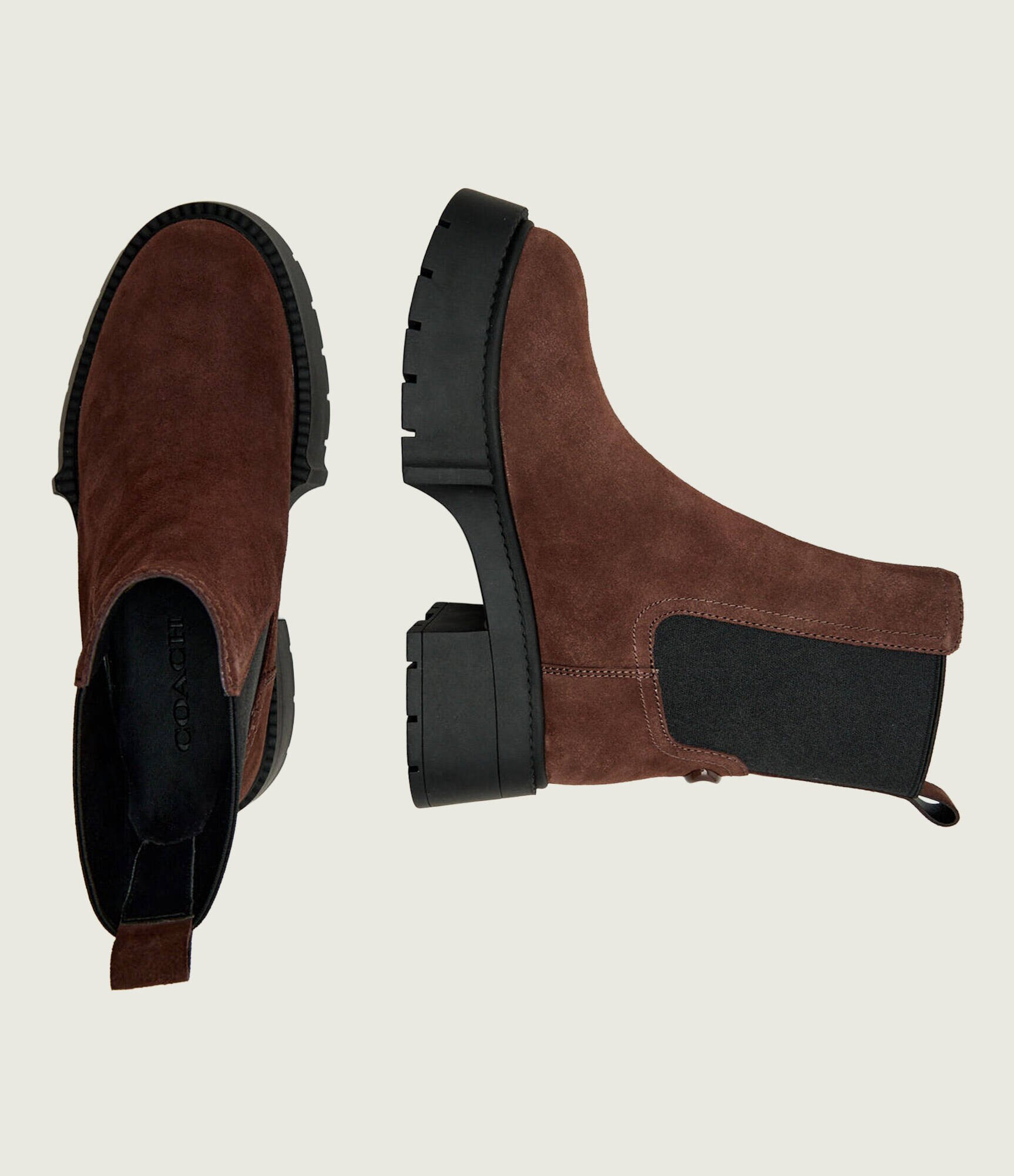 Coach Ghete chelsea LEAH | piele întoarsă