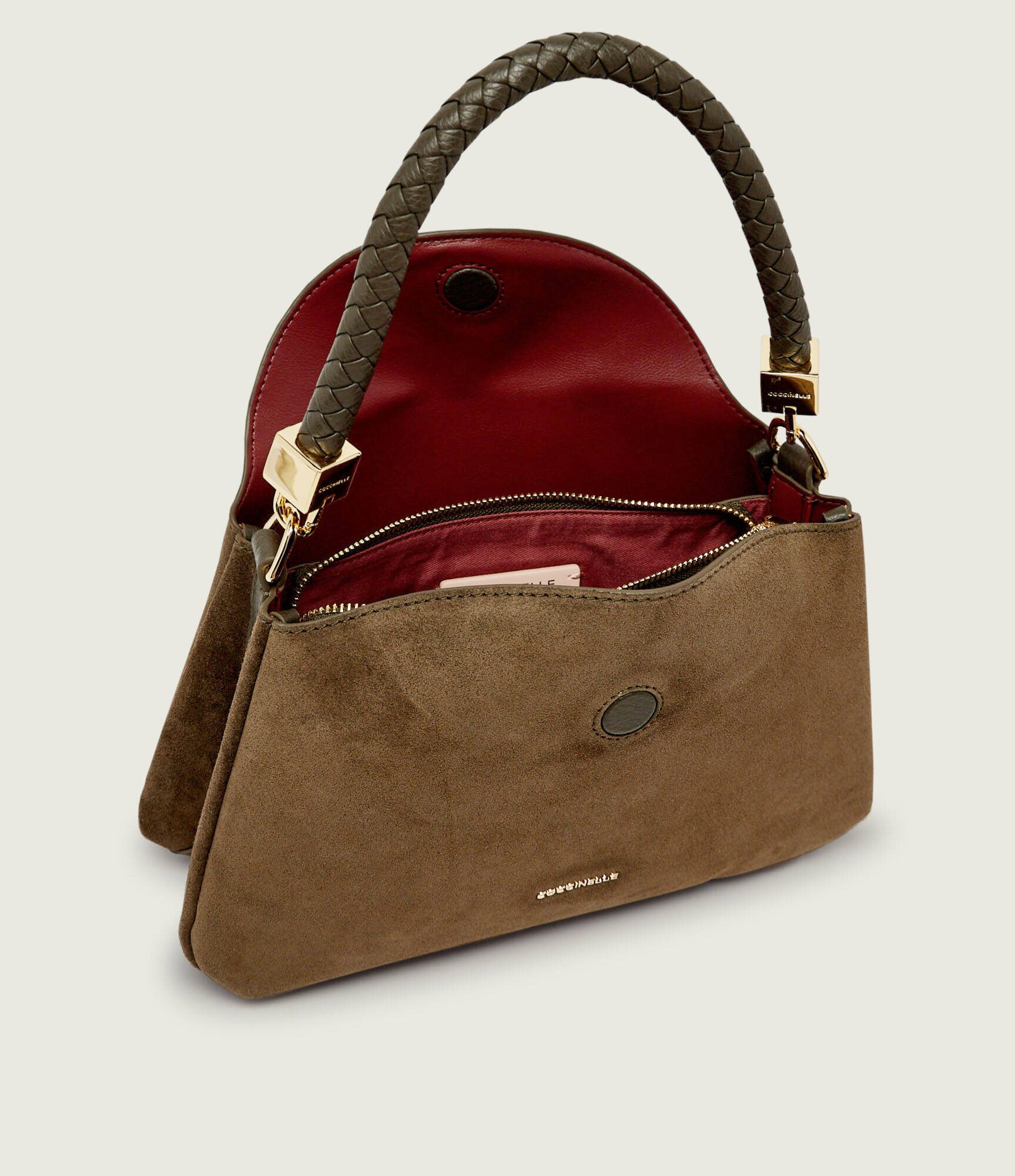 COCCINELLE Cufăr Tiggy | piele întoarsă