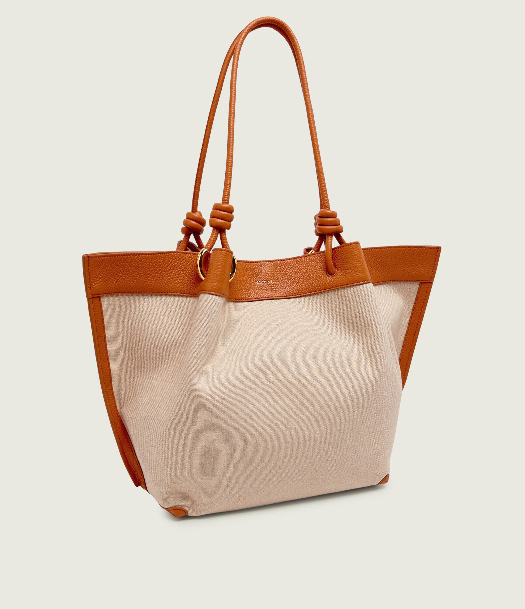 COCCINELLE De in geantă shopper Finn cu adaos de piele