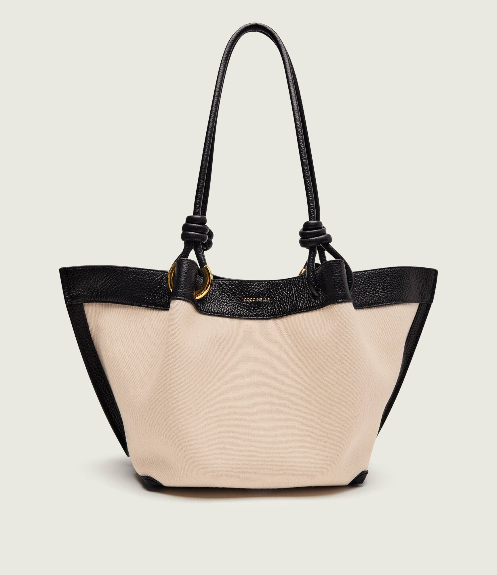 COCCINELLE De in geantă shopper Finn cu adaos de piele