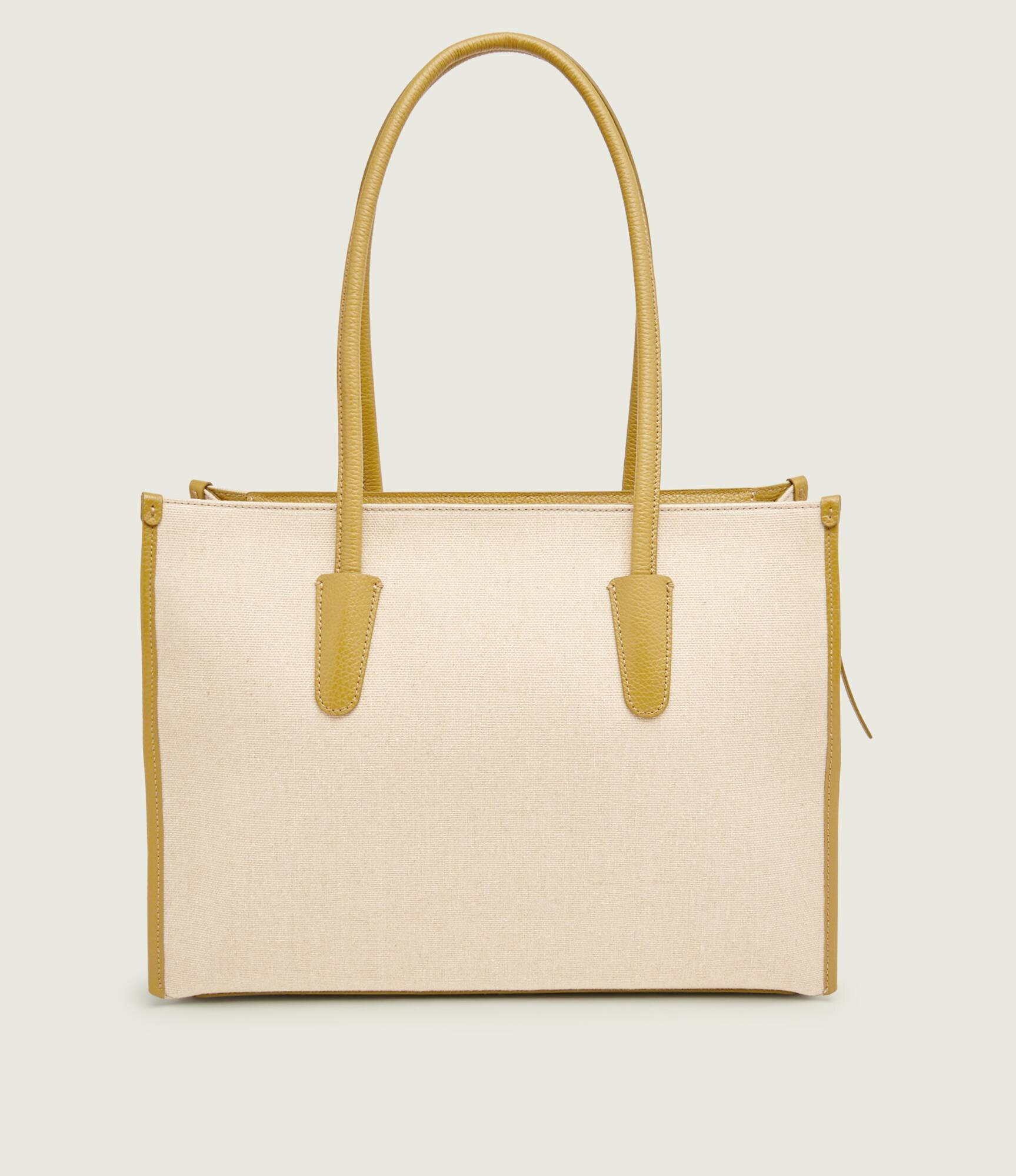 COCCINELLE De in geantă shopper MYRTHA cu adaos de piele
