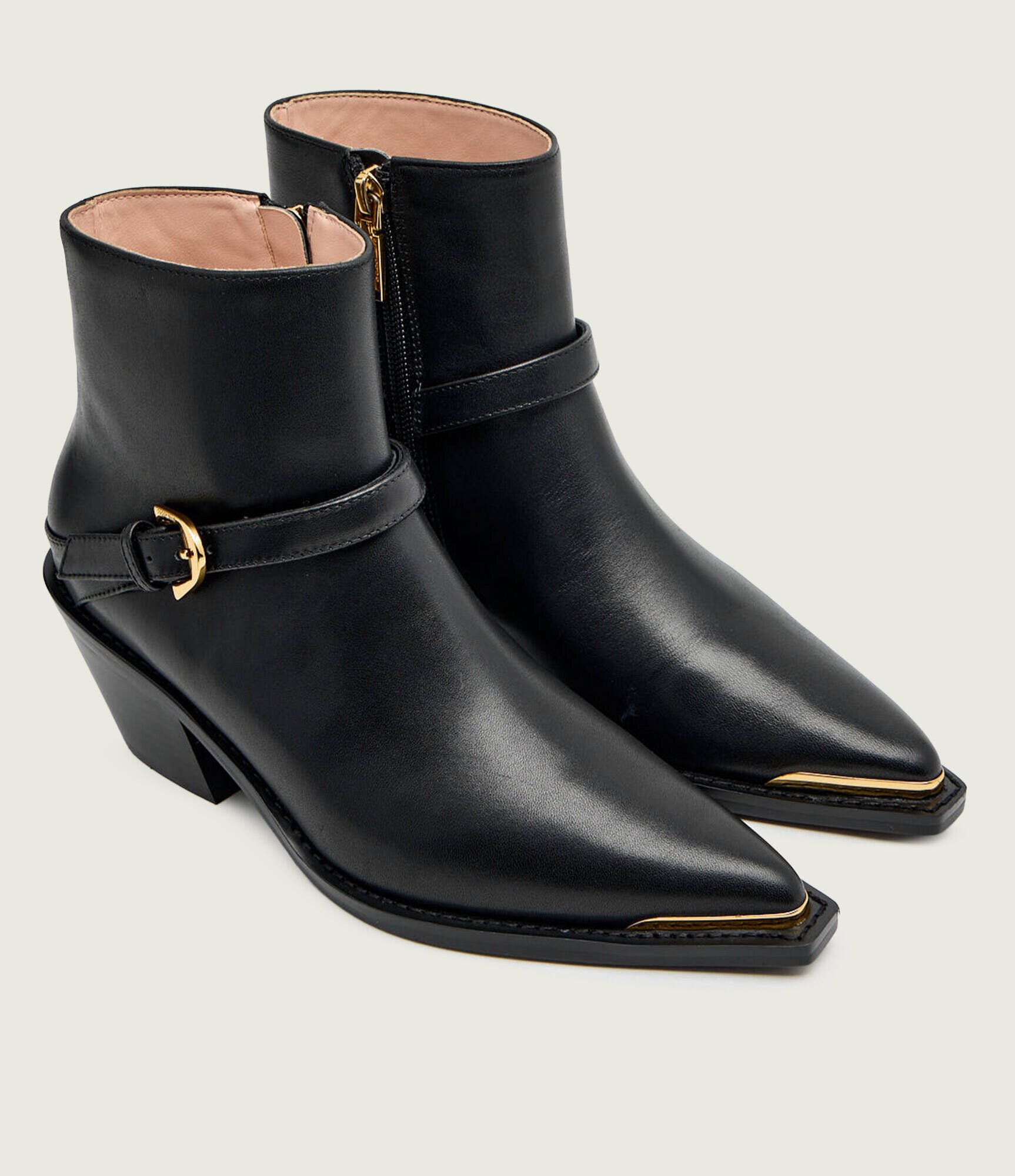 COCCINELLE De piele cizme cowboy Connie