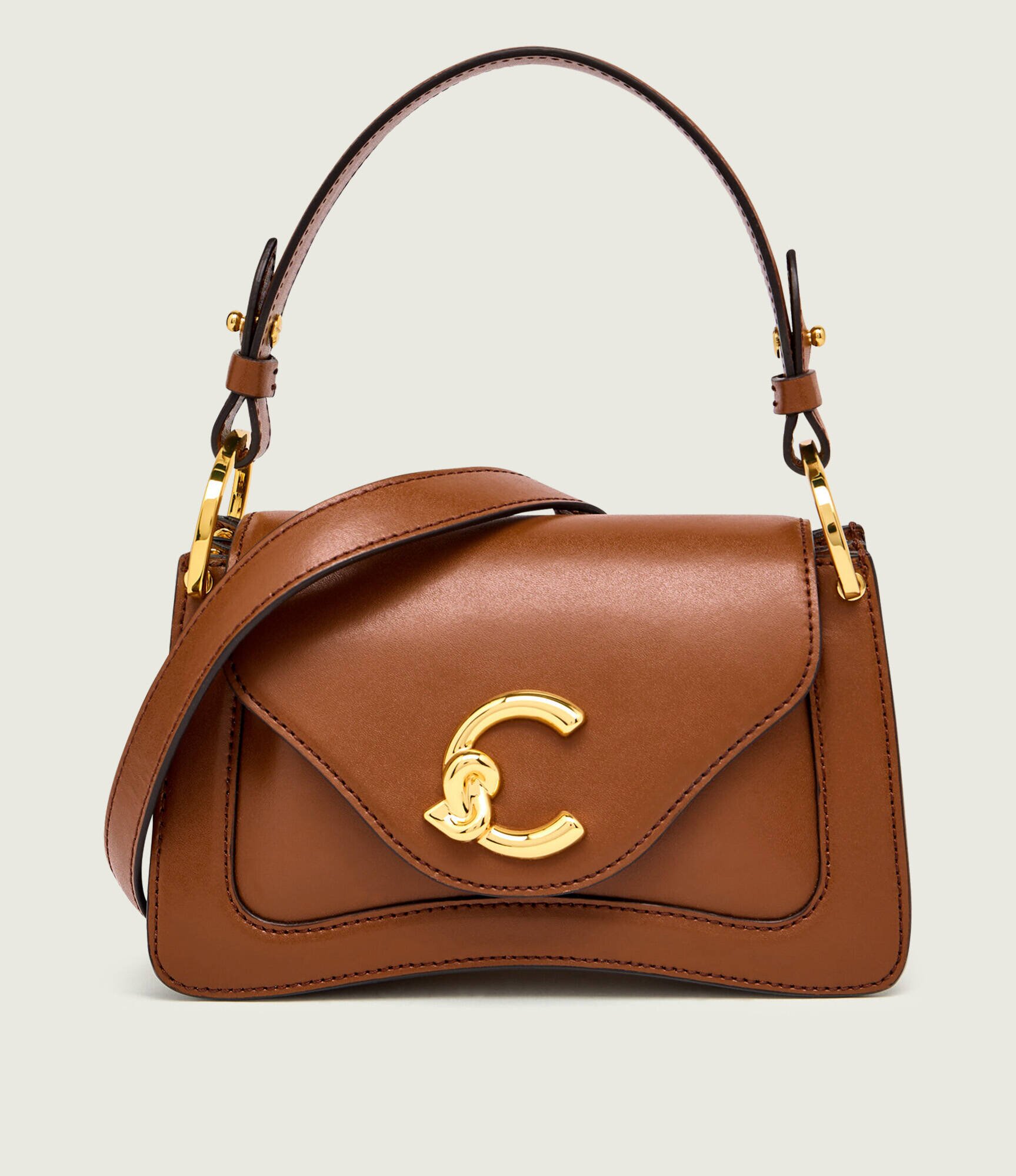 COCCINELLE De piele cufăr C-Me
