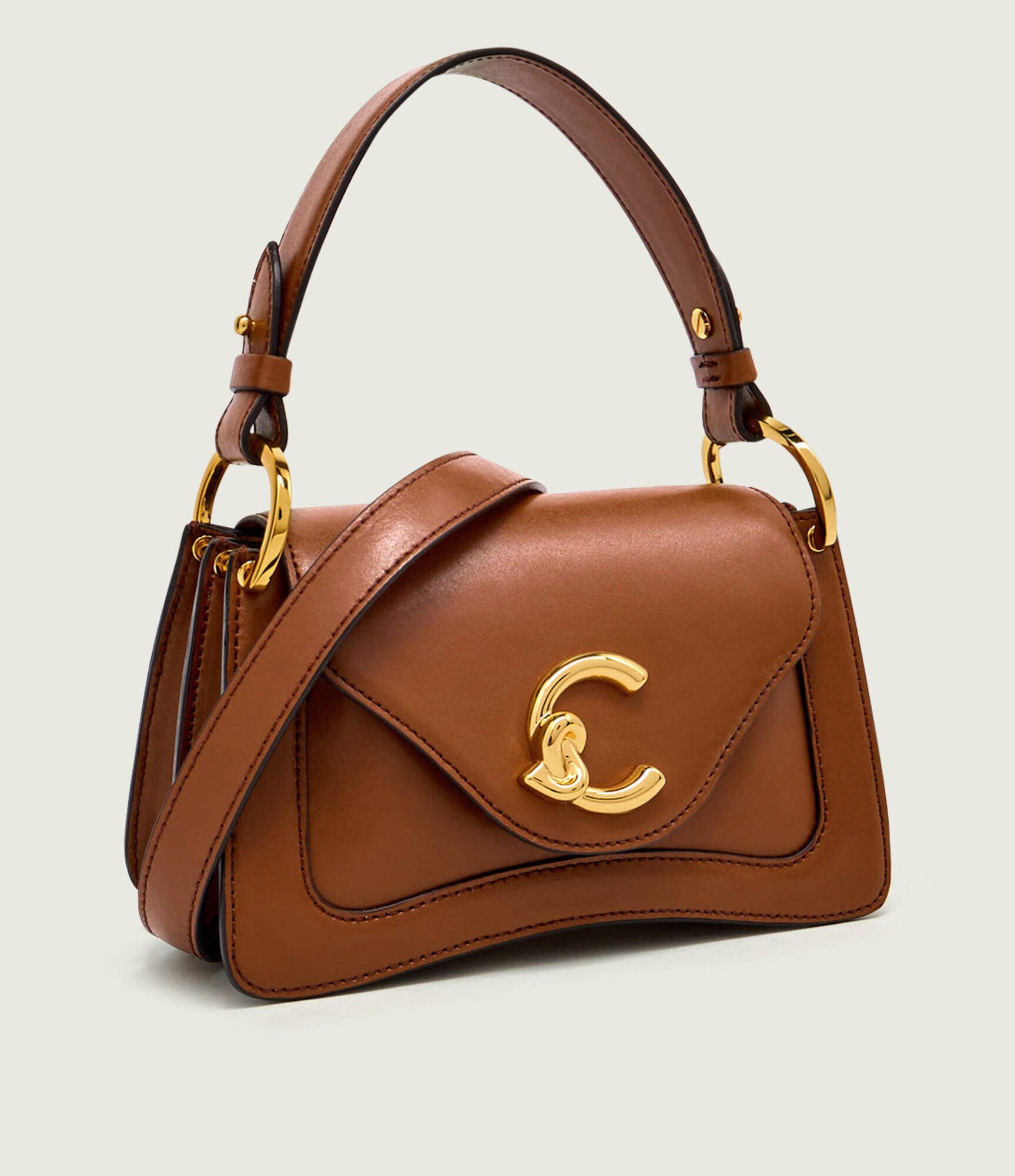 COCCINELLE De piele cufăr C-Me