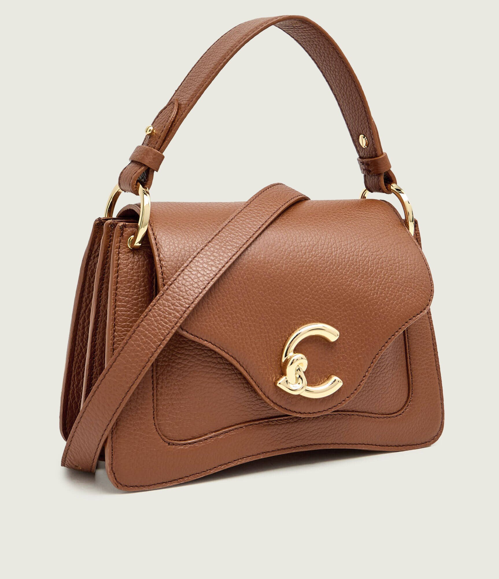 COCCINELLE De piele cufăr C-Me