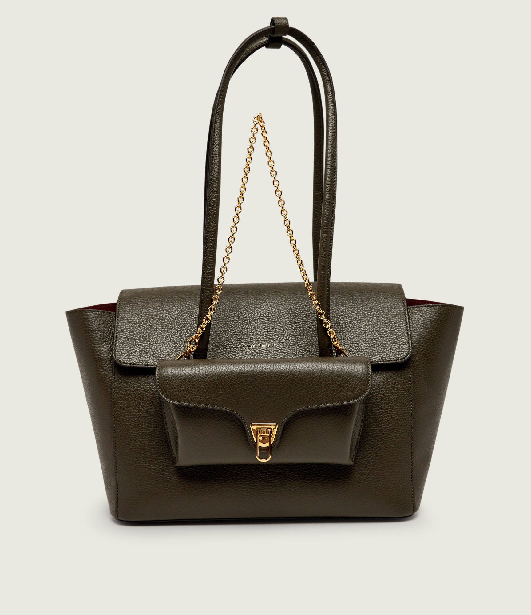 COCCINELLE De piele geantă shopper 4w1 Double Beat