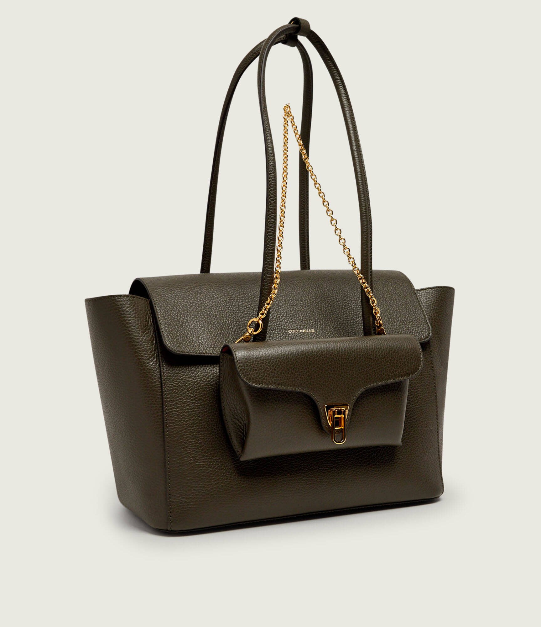 COCCINELLE De piele geantă shopper 4w1 Double Beat