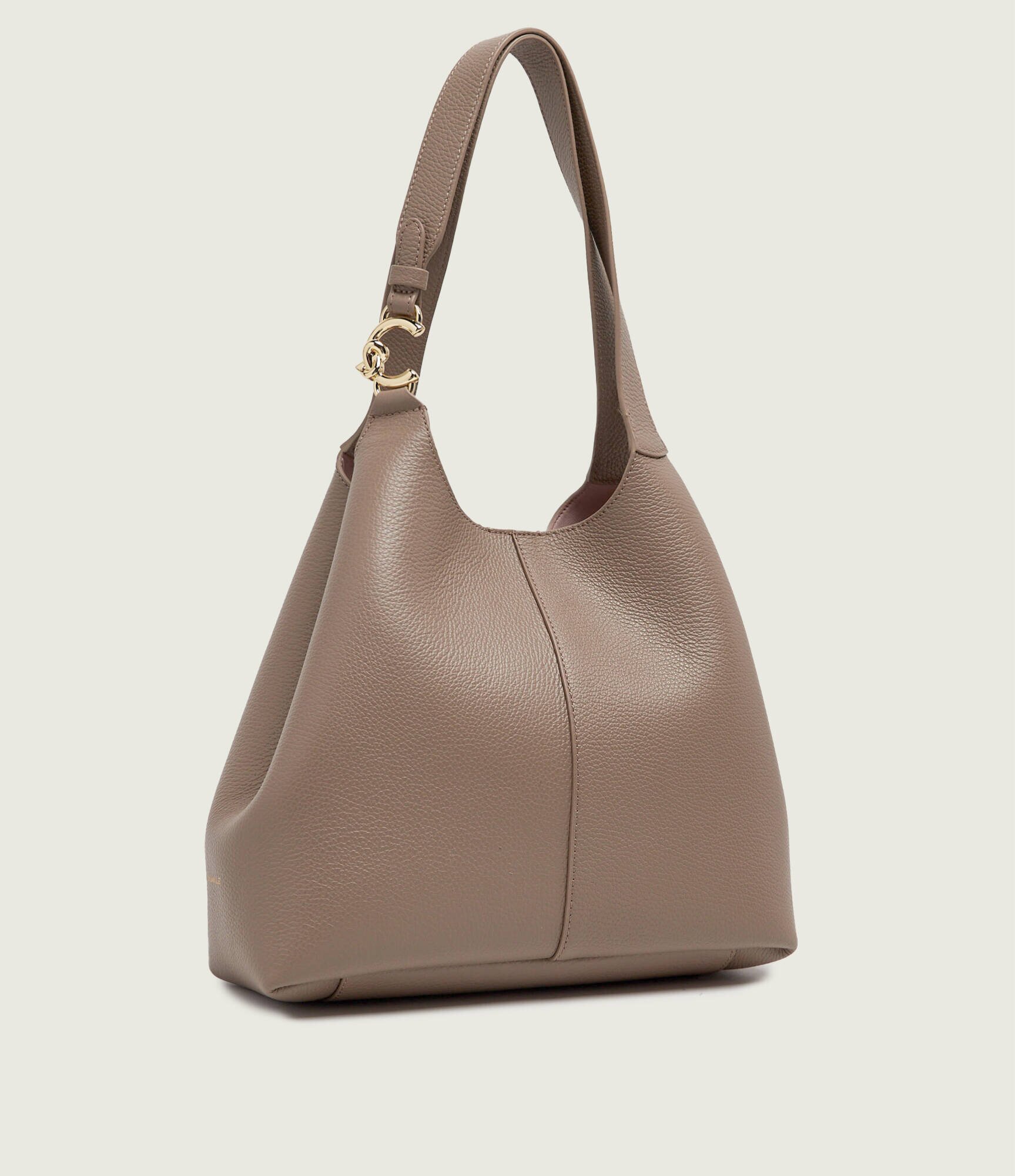 COCCINELLE De piele geantă shopper + borsetă C-Easy