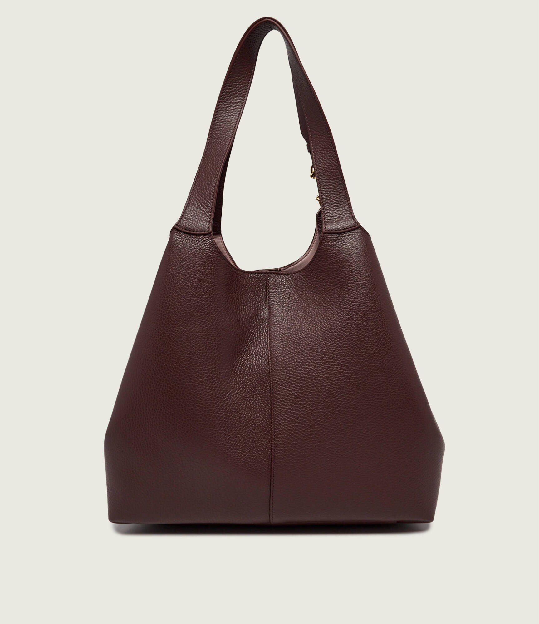 COCCINELLE De piele geantă shopper + borsetă C-Easy