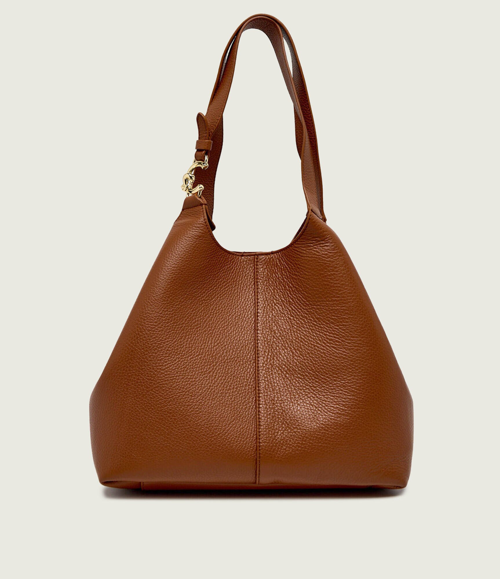 COCCINELLE De piele geantă shopper + borsetă C-Easy