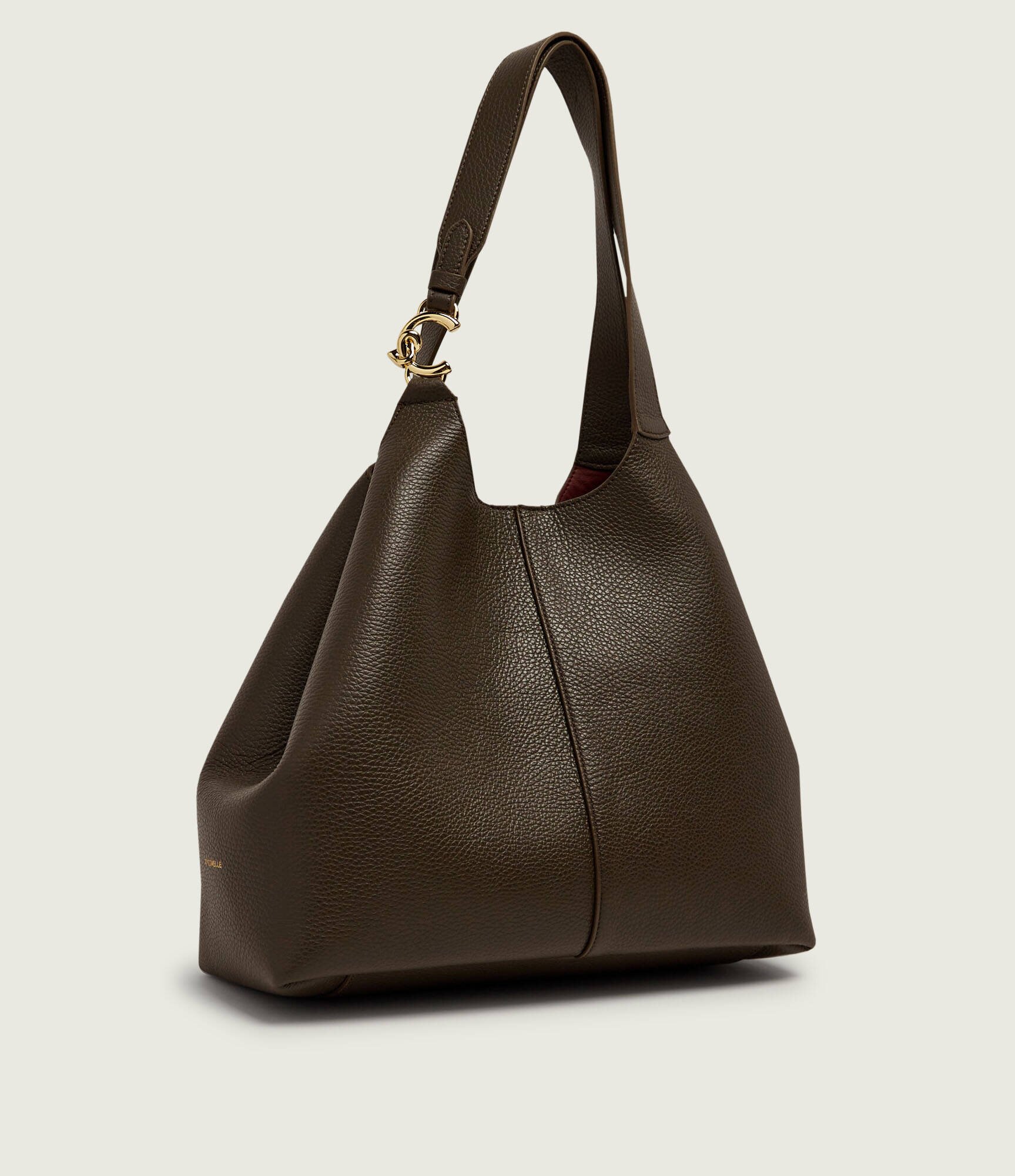 COCCINELLE De piele geantă shopper + borsetă C-Easy