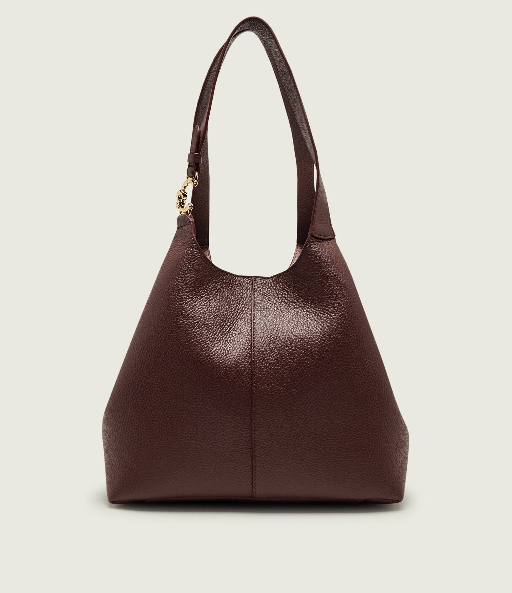 COCCINELLE De piele geantă shopper + borsetă C-Easy