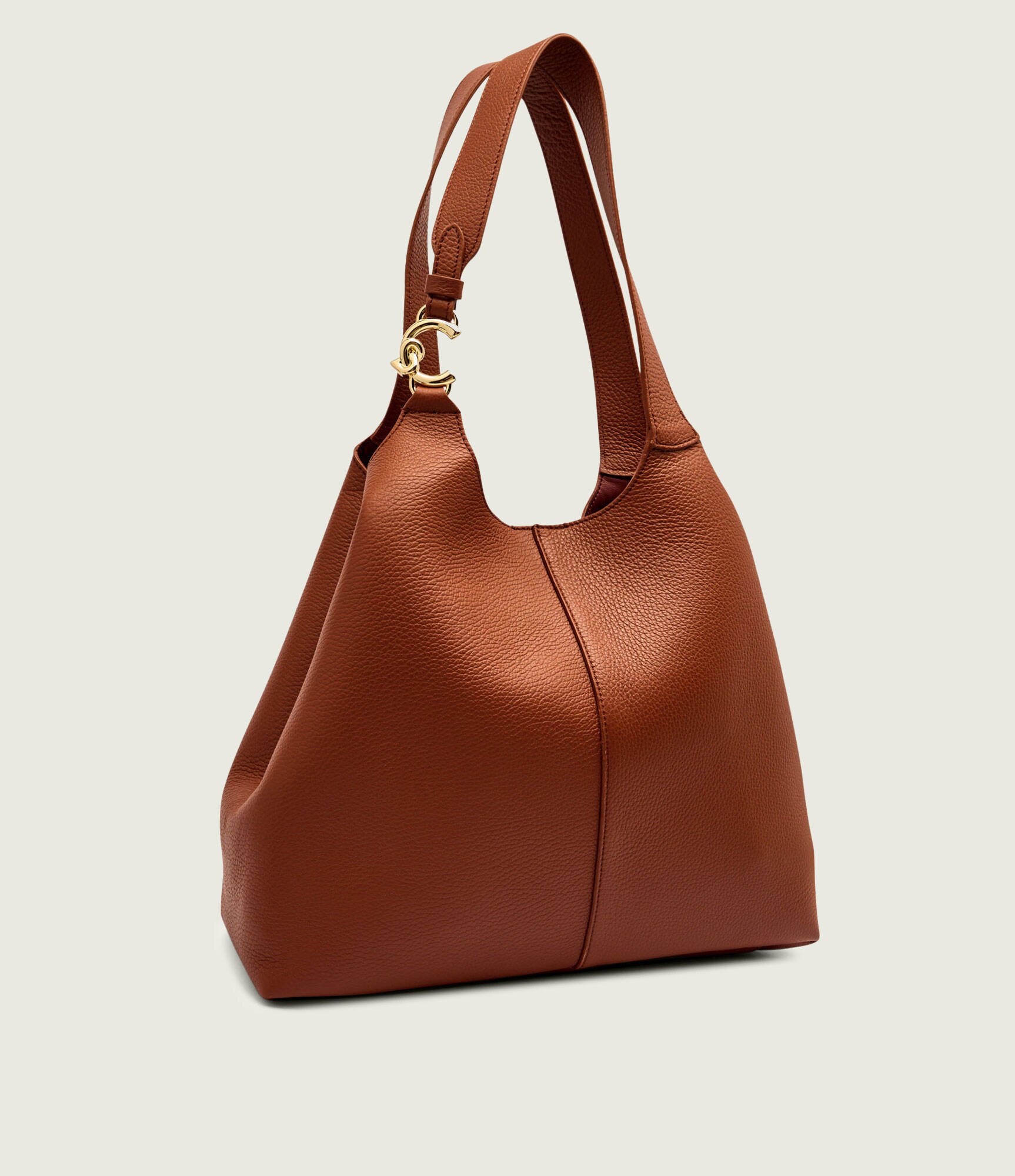 COCCINELLE De piele geantă shopper + borsetă C-EASY
