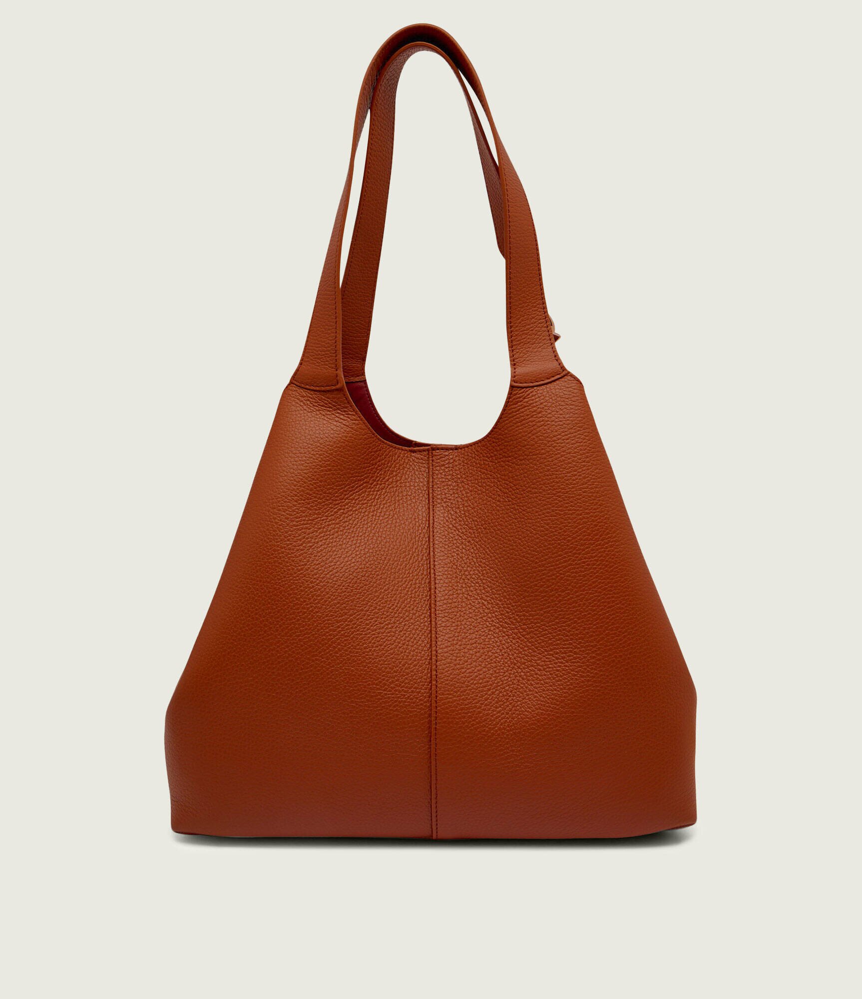 COCCINELLE De piele geantă shopper + borsetă C-EASY