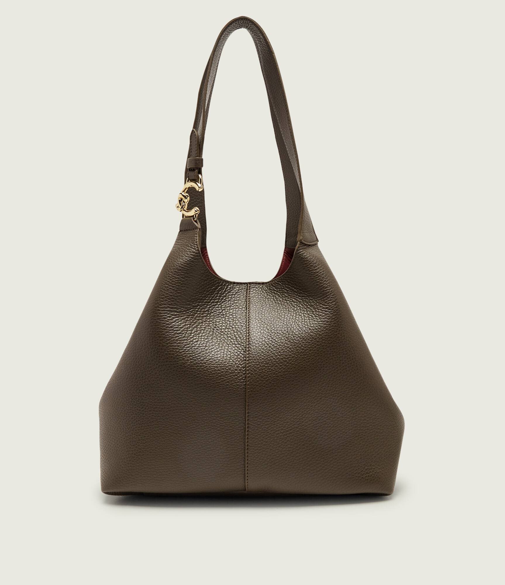 COCCINELLE De piele geantă shopper + borsetă C-Easy