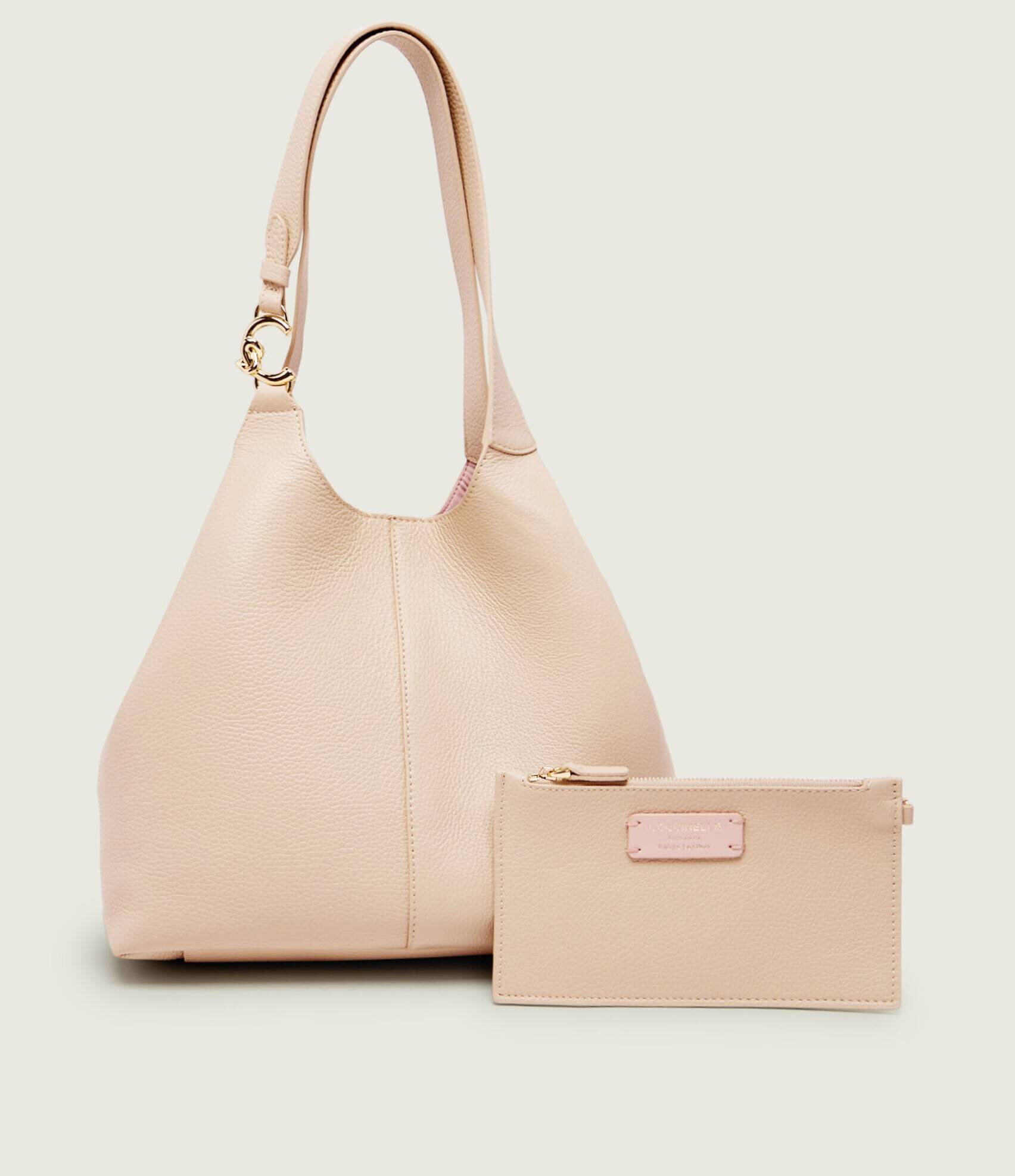 COCCINELLE De piele geantă shopper + borsetă C-Easy
