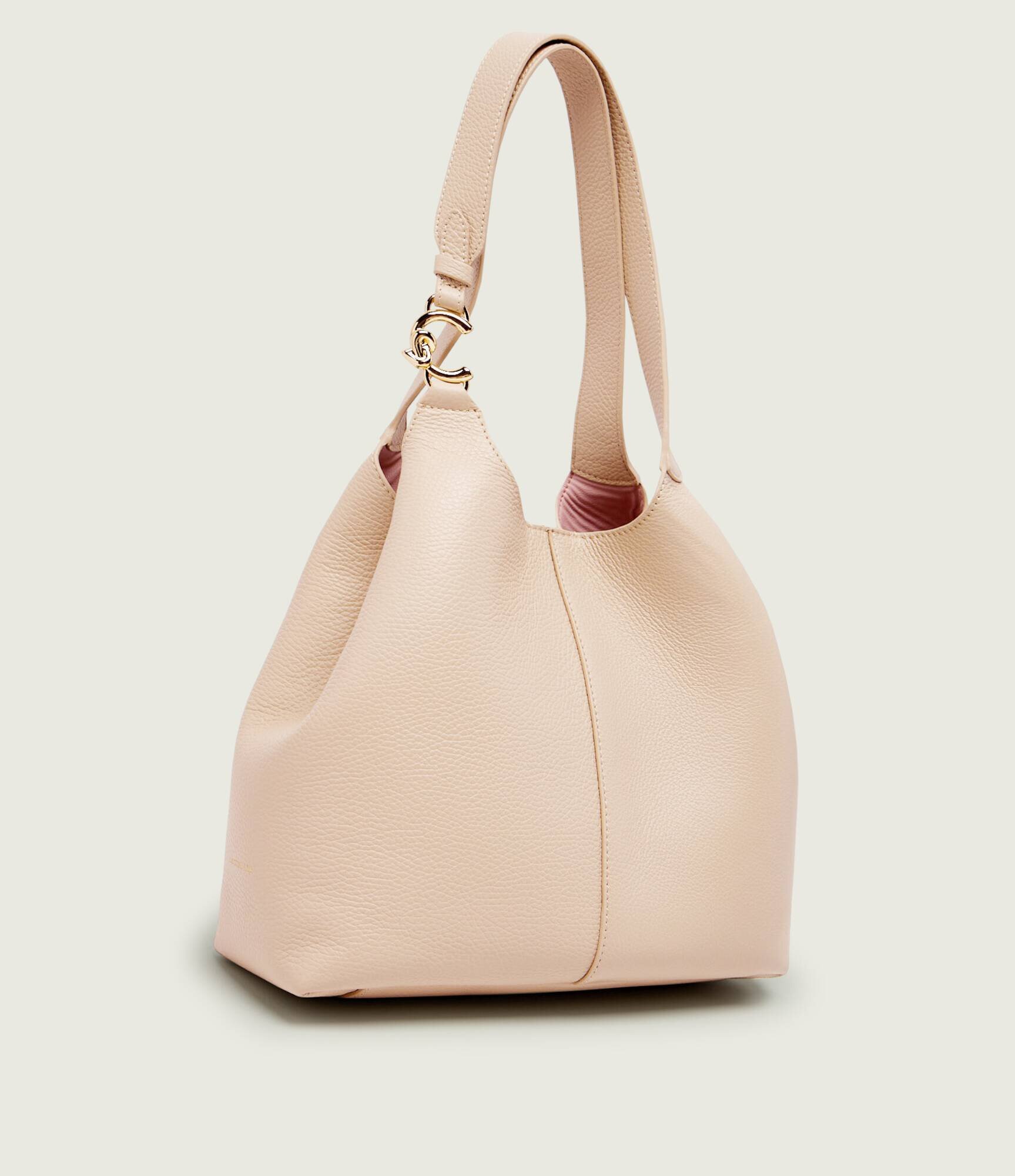 COCCINELLE De piele geantă shopper + borsetă C-Easy